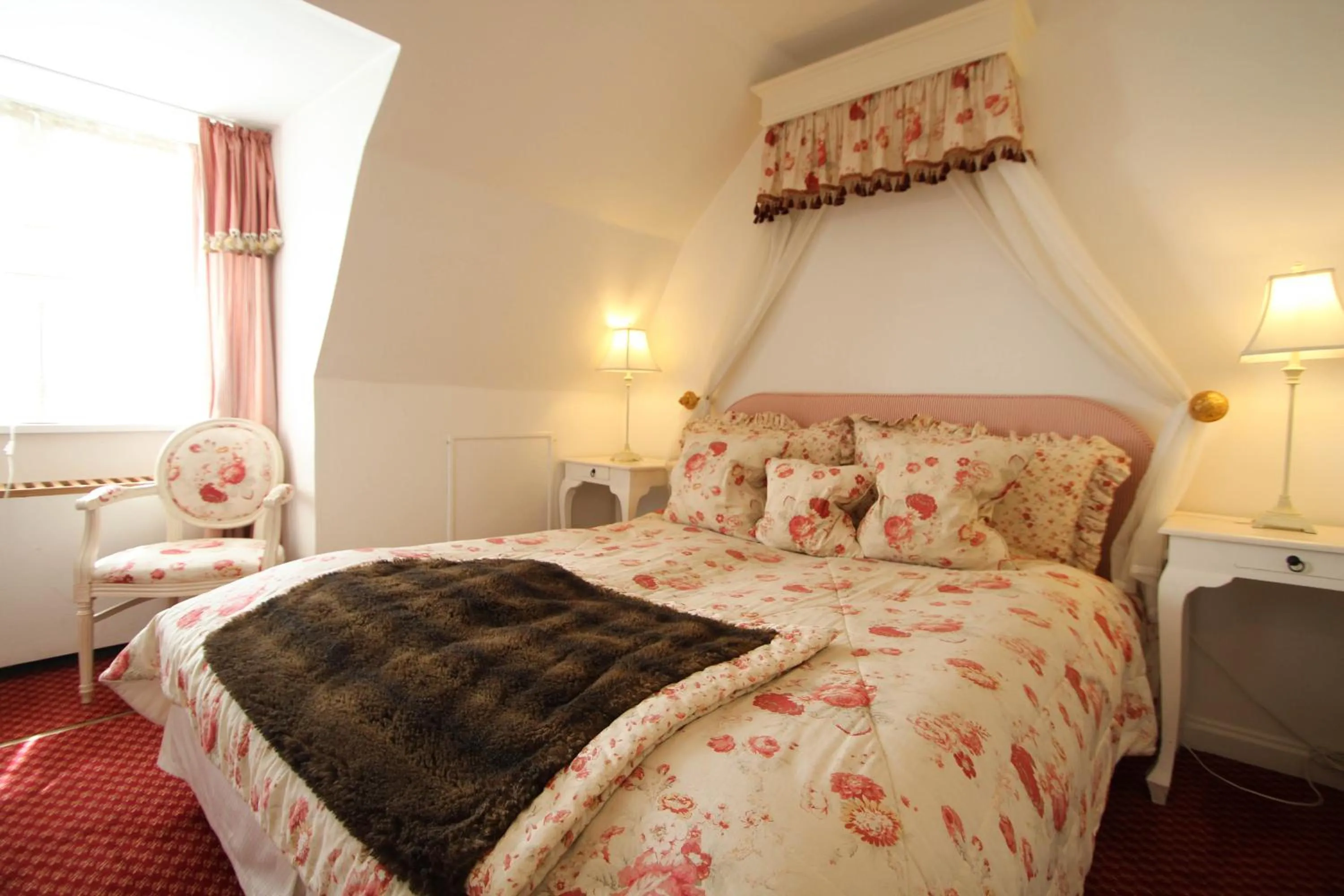 Bed in Sauntehus Castle Hotel