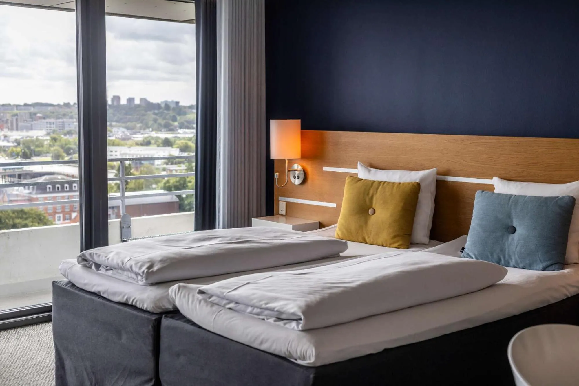 Bedroom, Bed in Comwell Hvide Hus Aalborg, Dolce by Wyndham