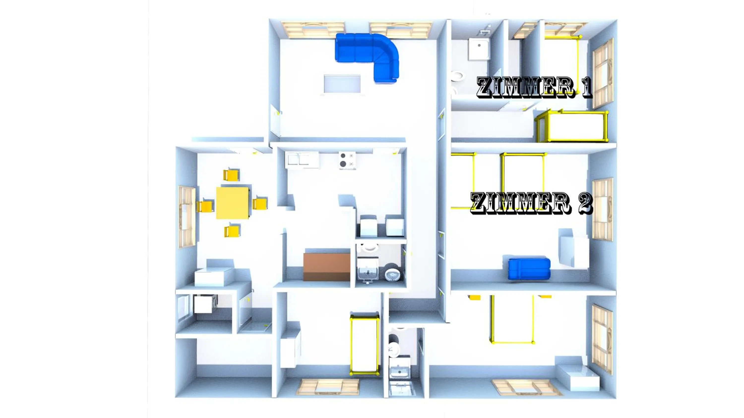 Floor plan in Sitio Os Tres