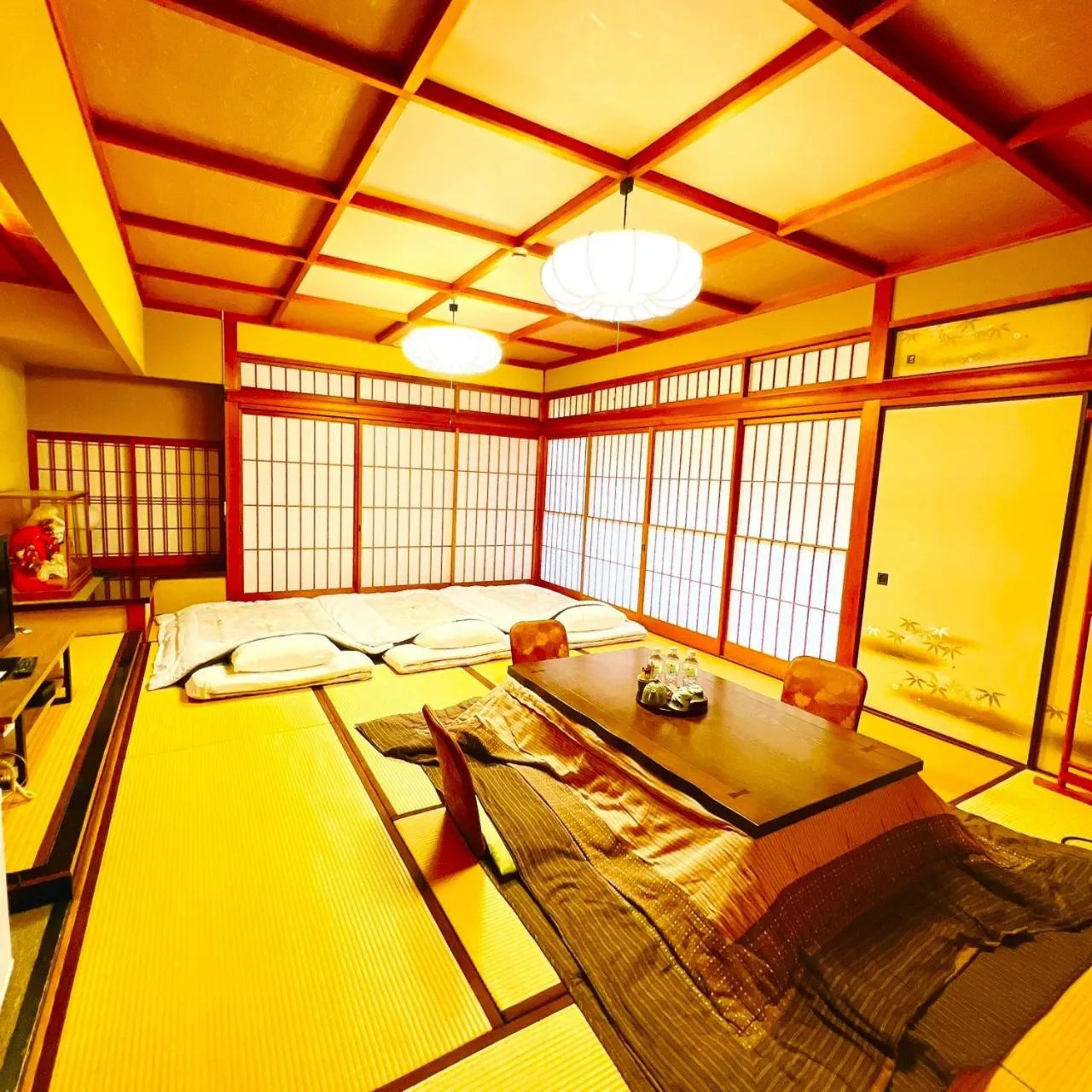 Living room in Japanese style hotel and dining Morigen