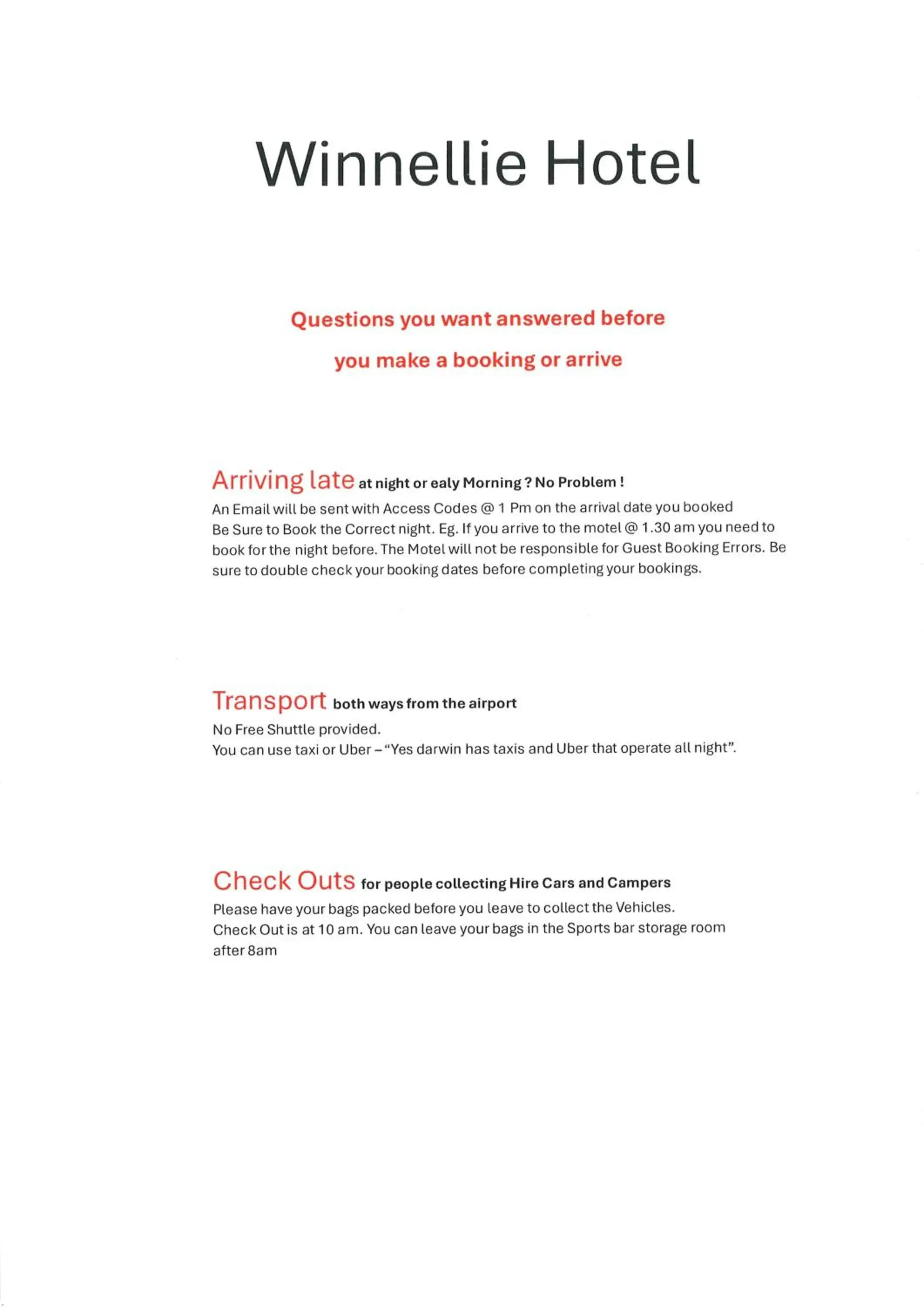 Deluxe Double or Twin Room in Winnellie Hotel Motel Deluxe Double or Twin Room in Winnellie Hotel Motel