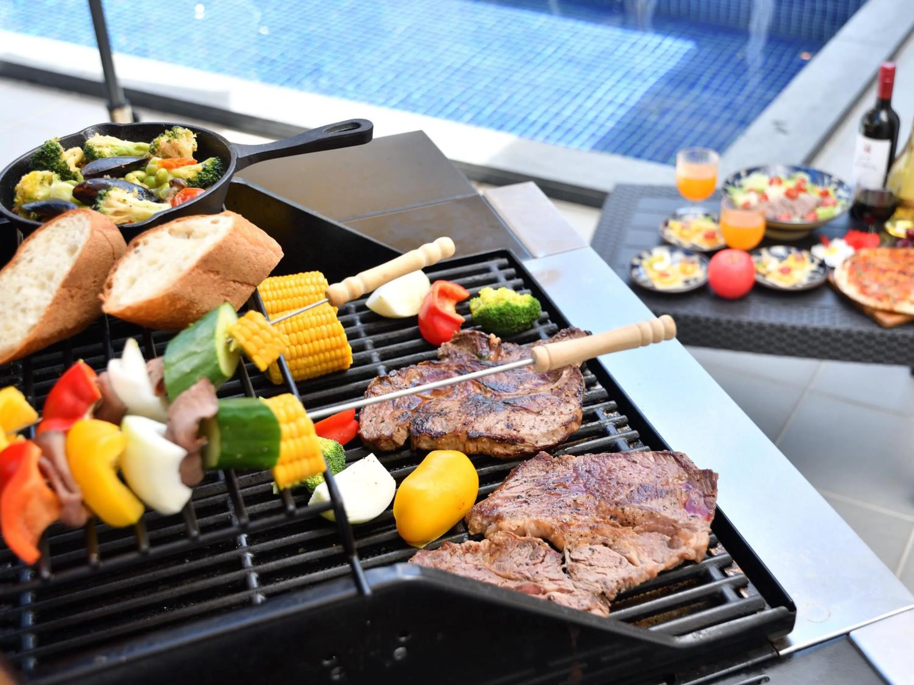 BBQ facilities in Pool Villa Imadomari by Coldio Premium