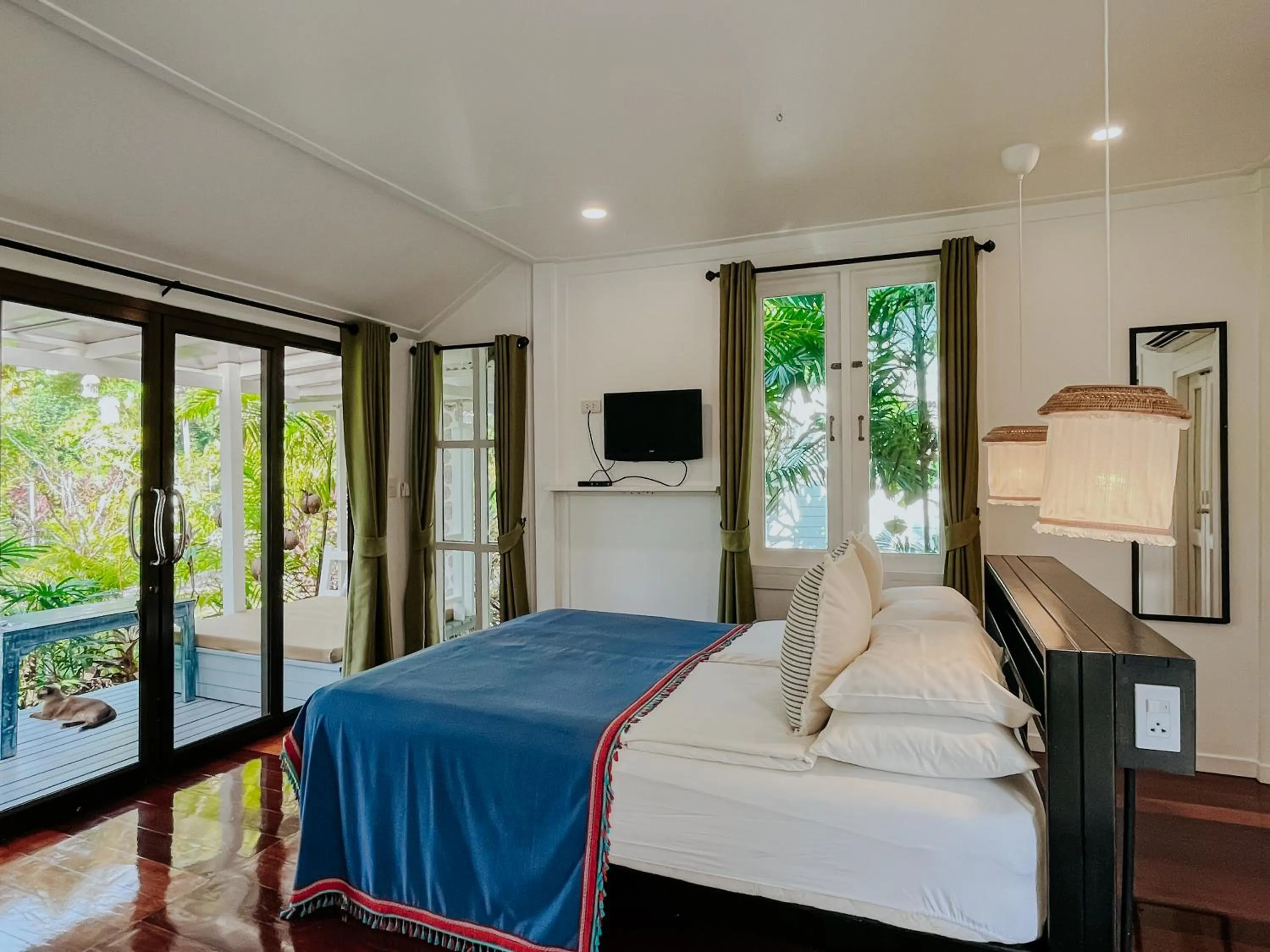 Bedroom, Bed in Baan Bua Cottage