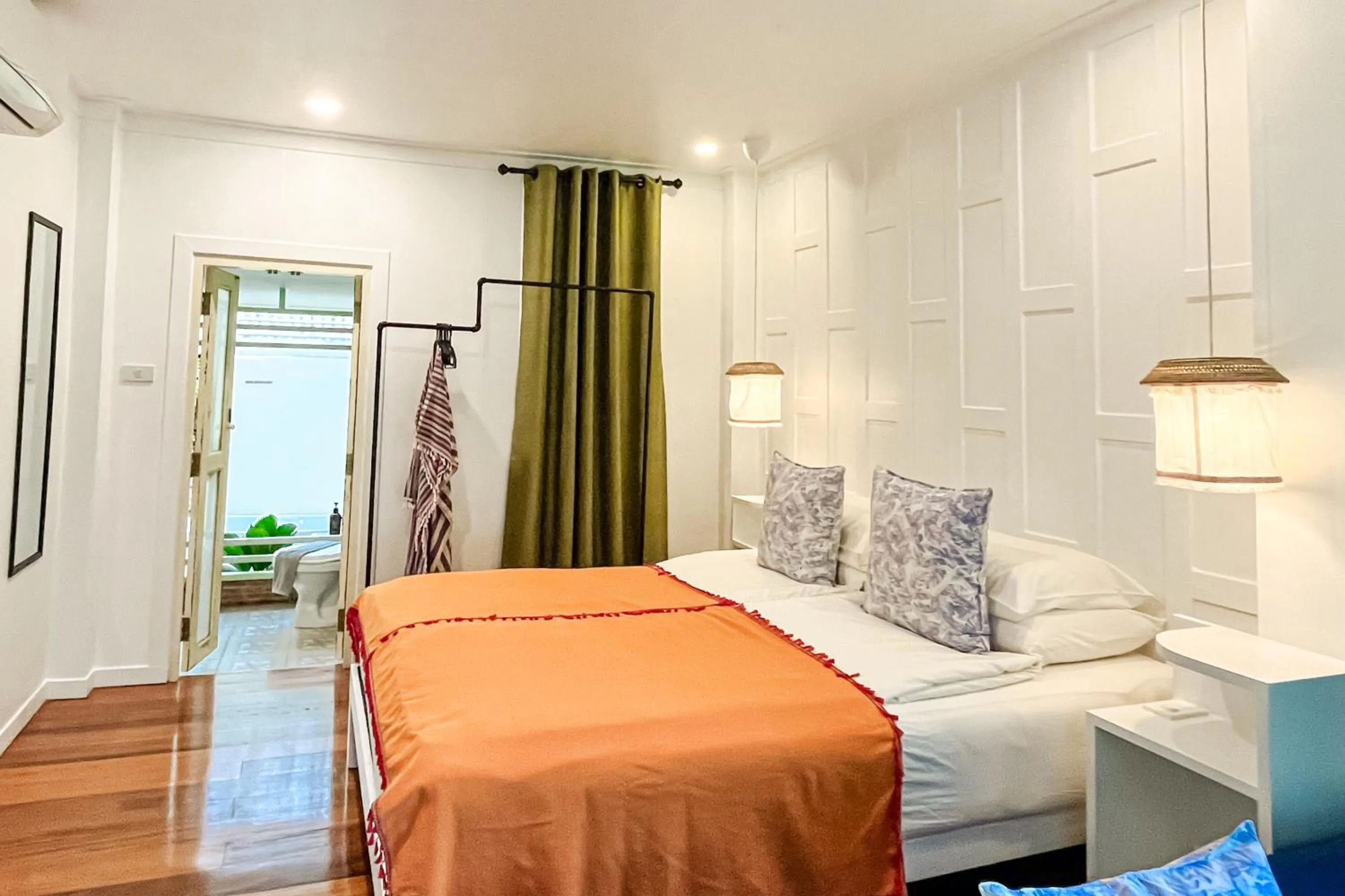 Bedroom, Bed in Baan Bua Cottage