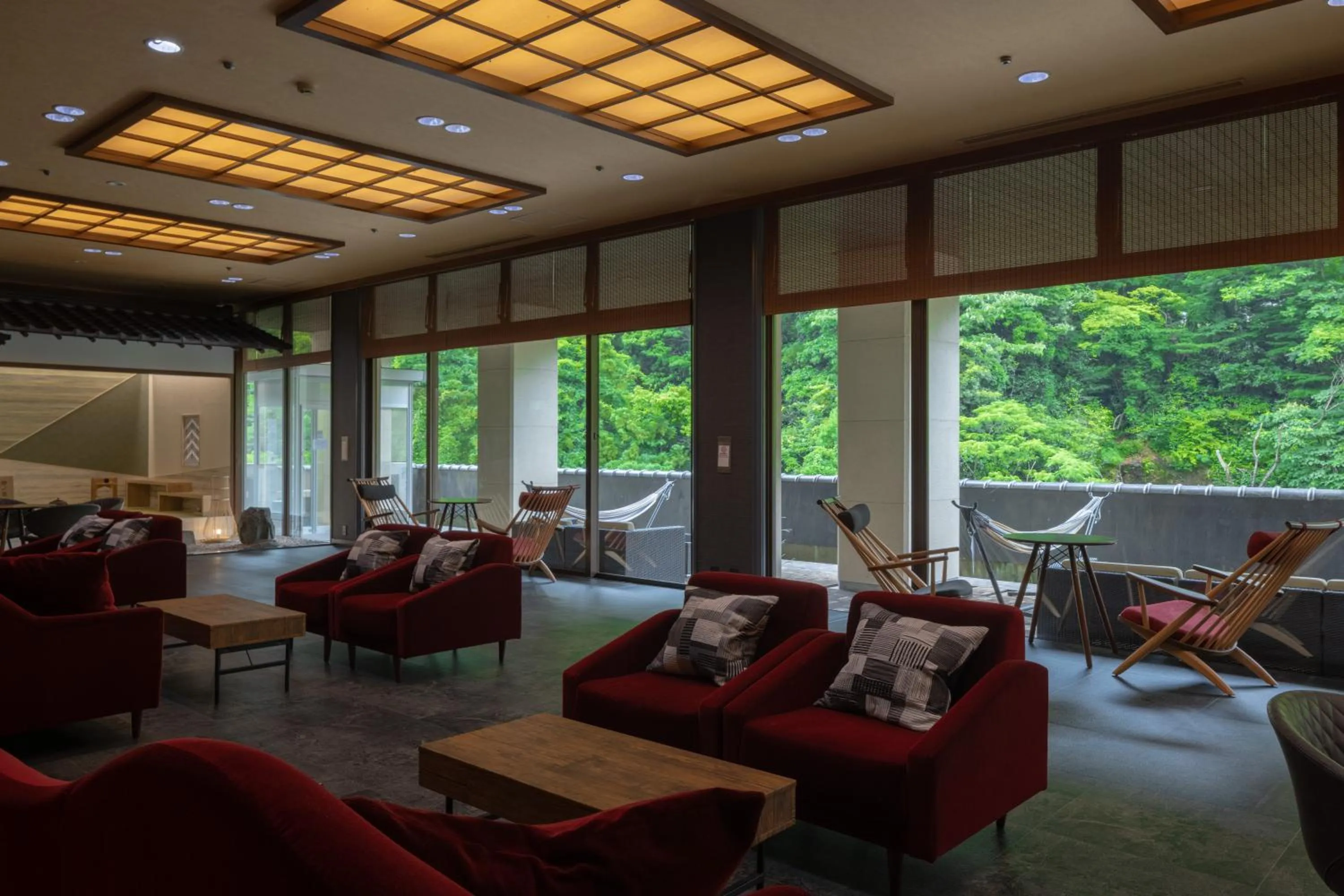 Lobby or reception in Yamanakaonsen Ohanami Kyubei