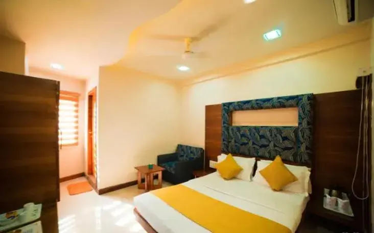 Bed in Hotel GK Palace Bed in Hotel GK Palace