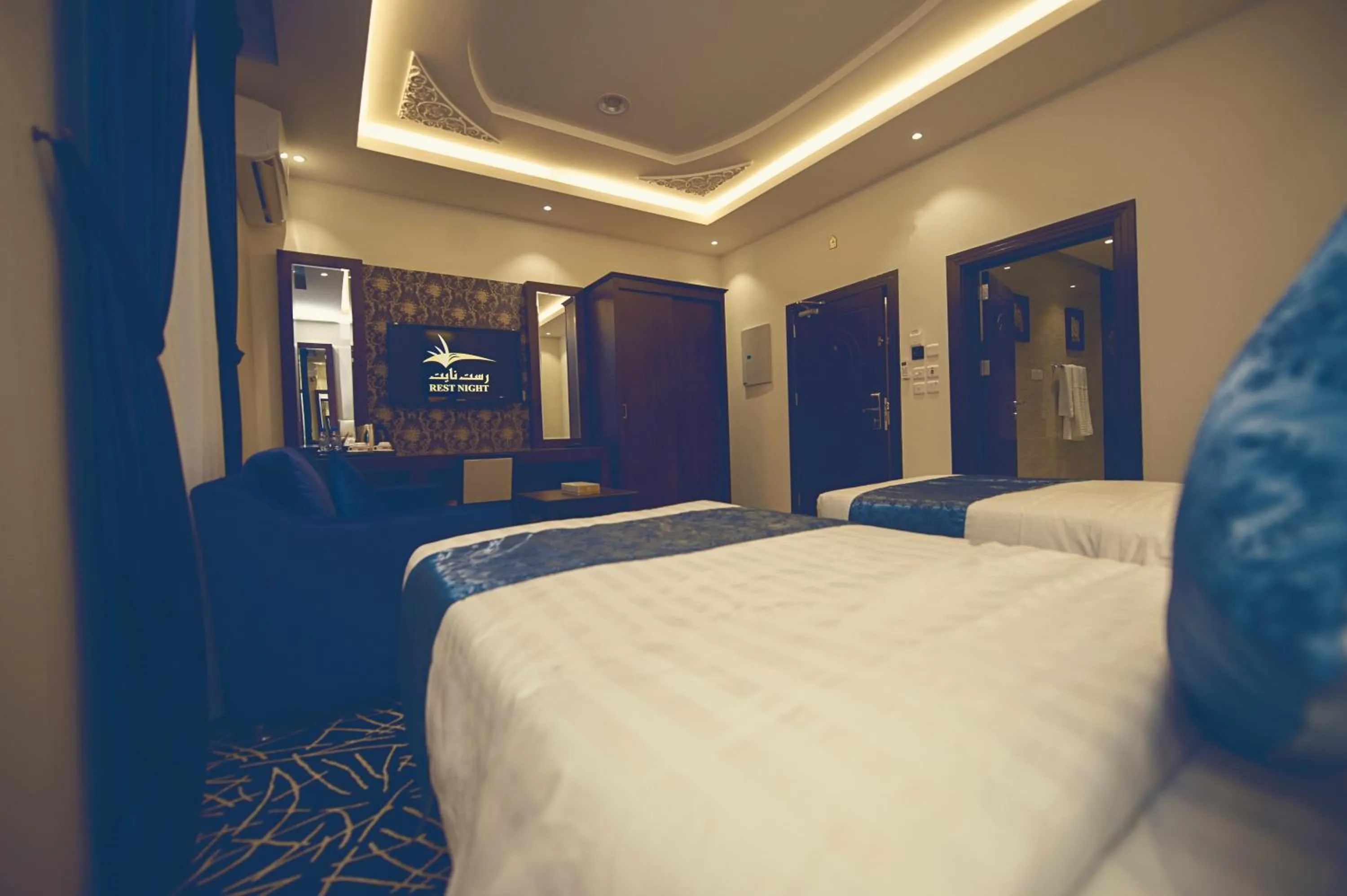 Bed in Rest Night Serviced Apartments Wadi Al Dawasir