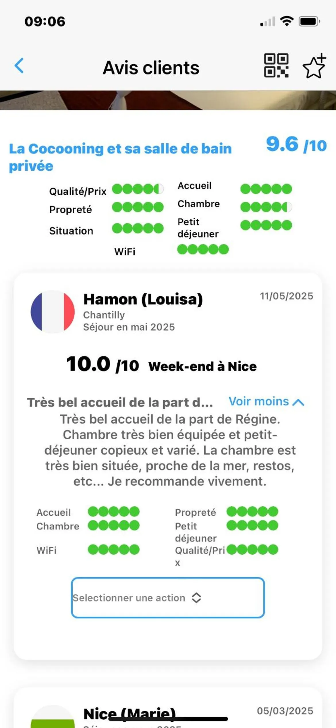 Chambre et sa salle de bain privée cocooning labellisée