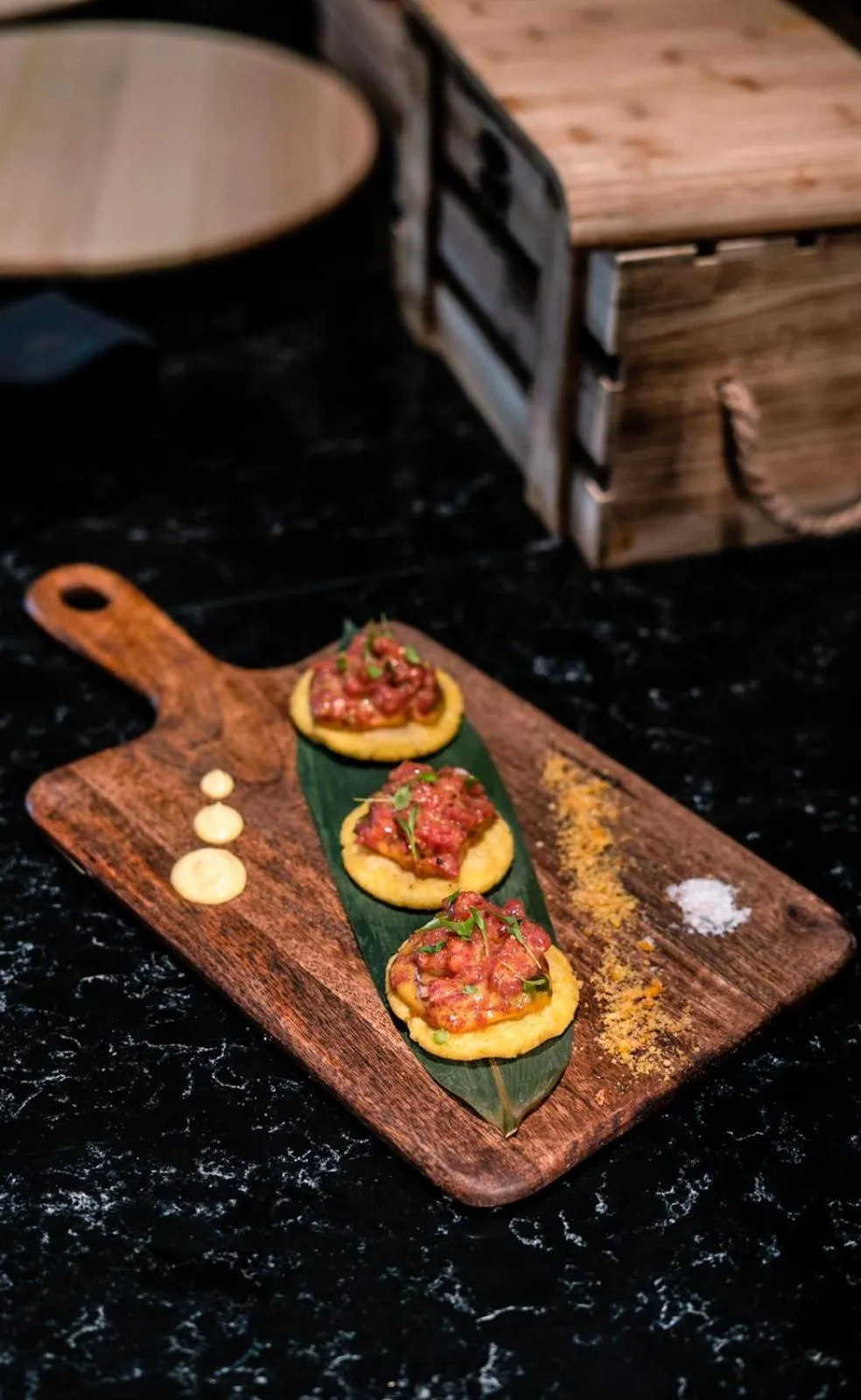 Food close-up in La Laguna Gran Hotel