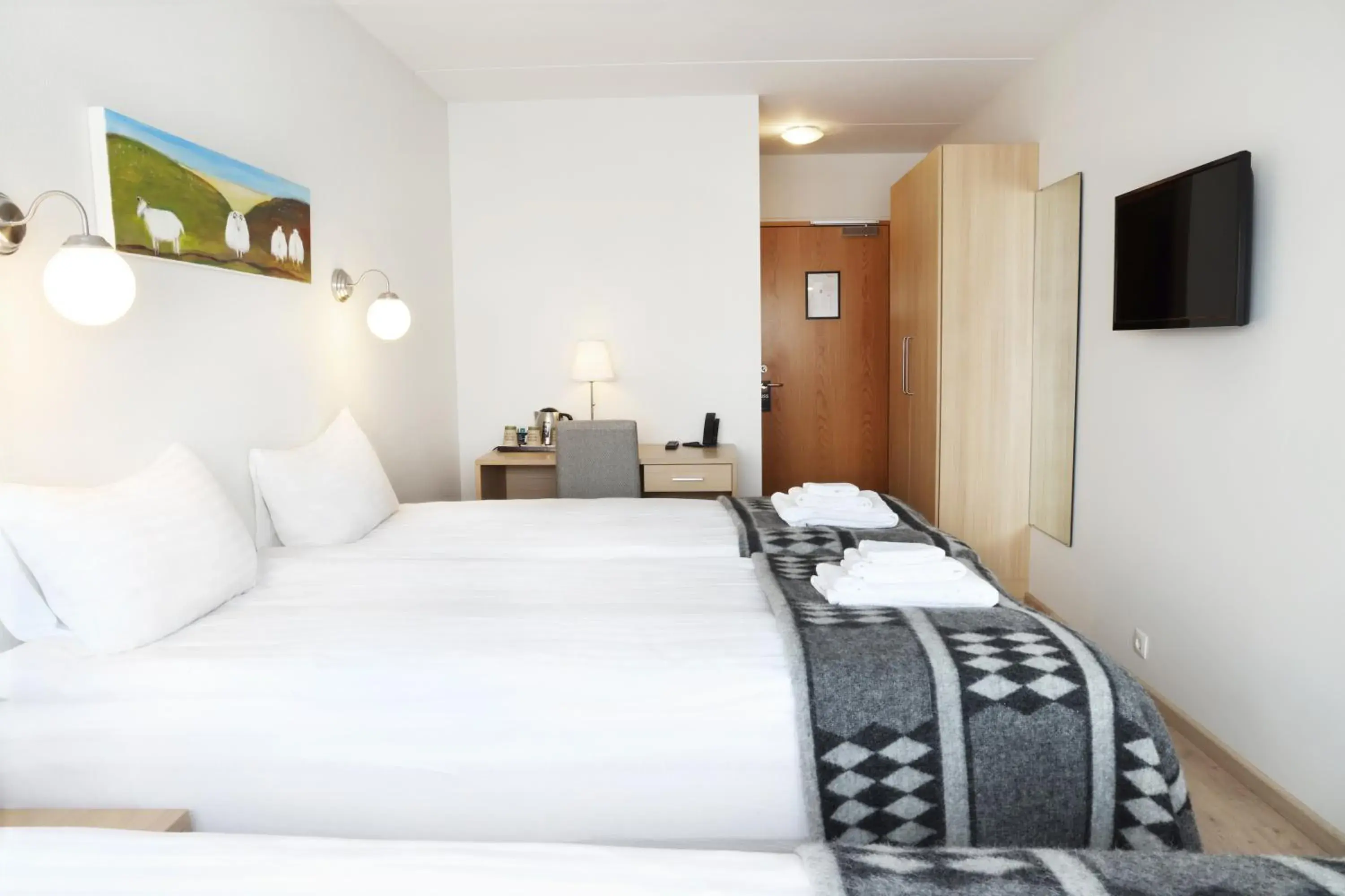 Bedroom, Bed in Fosshotel Lind Bedroom, Bed in Fosshotel Lind