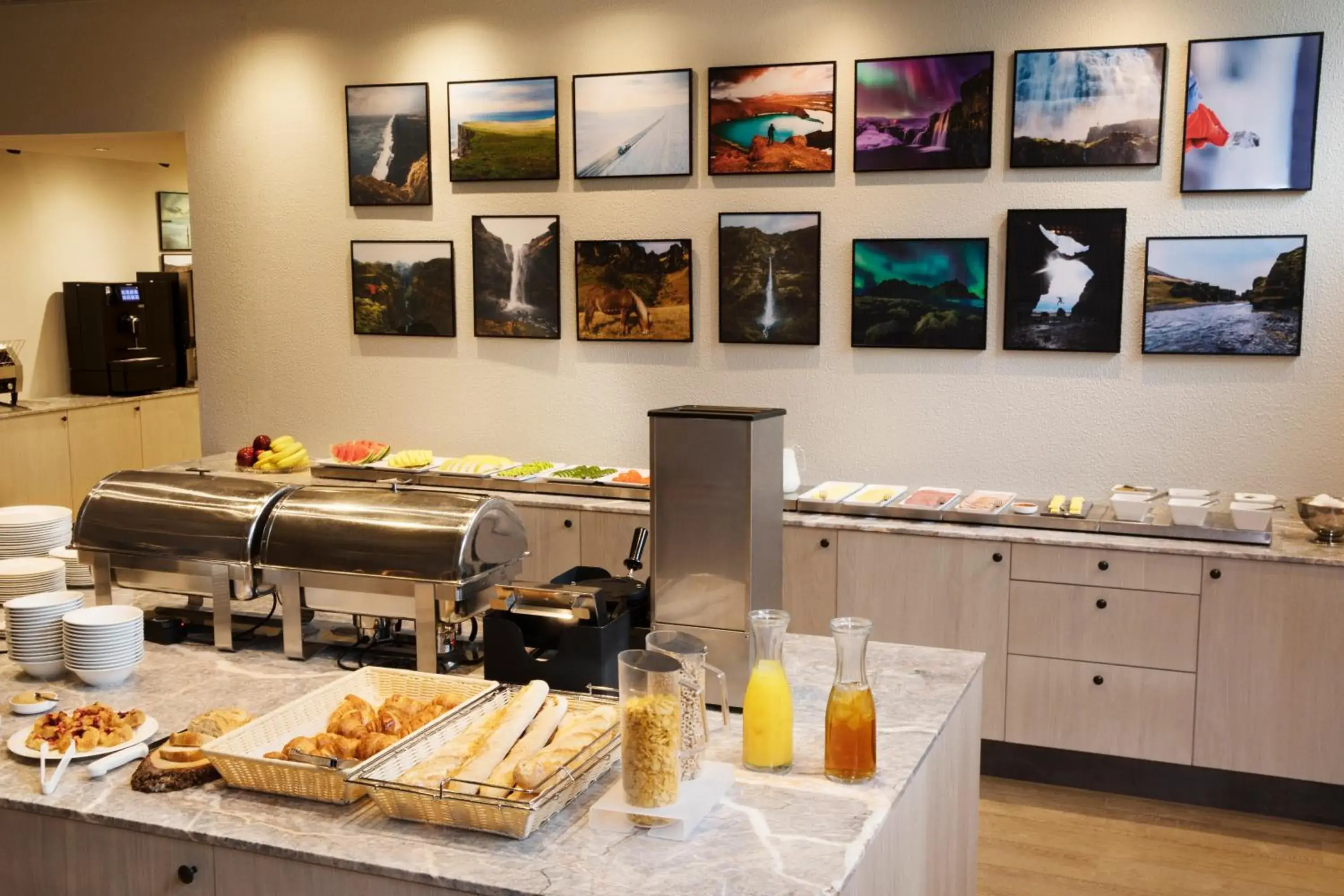Continental breakfast in Fosshotel Lind Continental breakfast in Fosshotel Lind