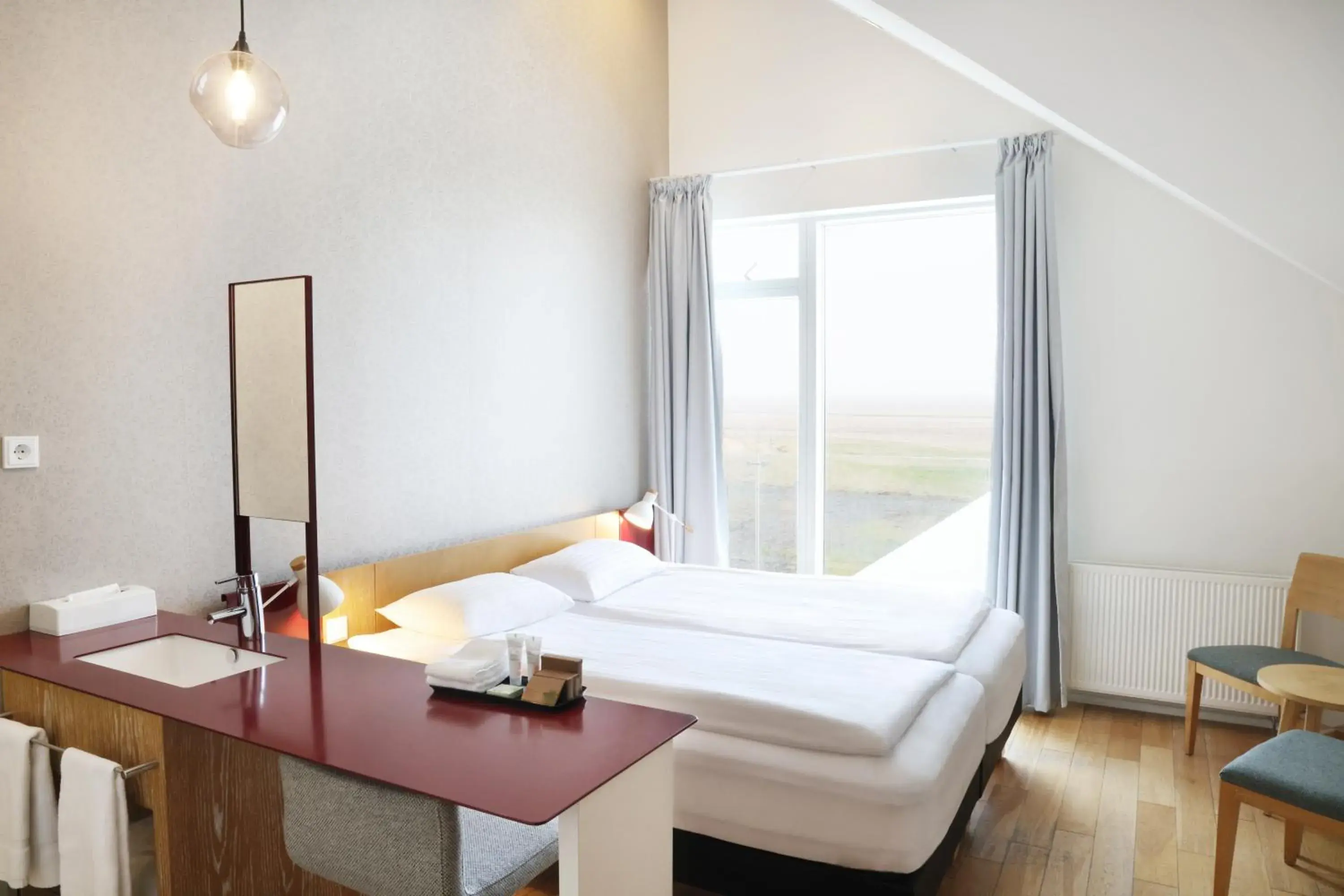 Bed in Fosshotel Vatnajökull Bed in Fosshotel Vatnajökull