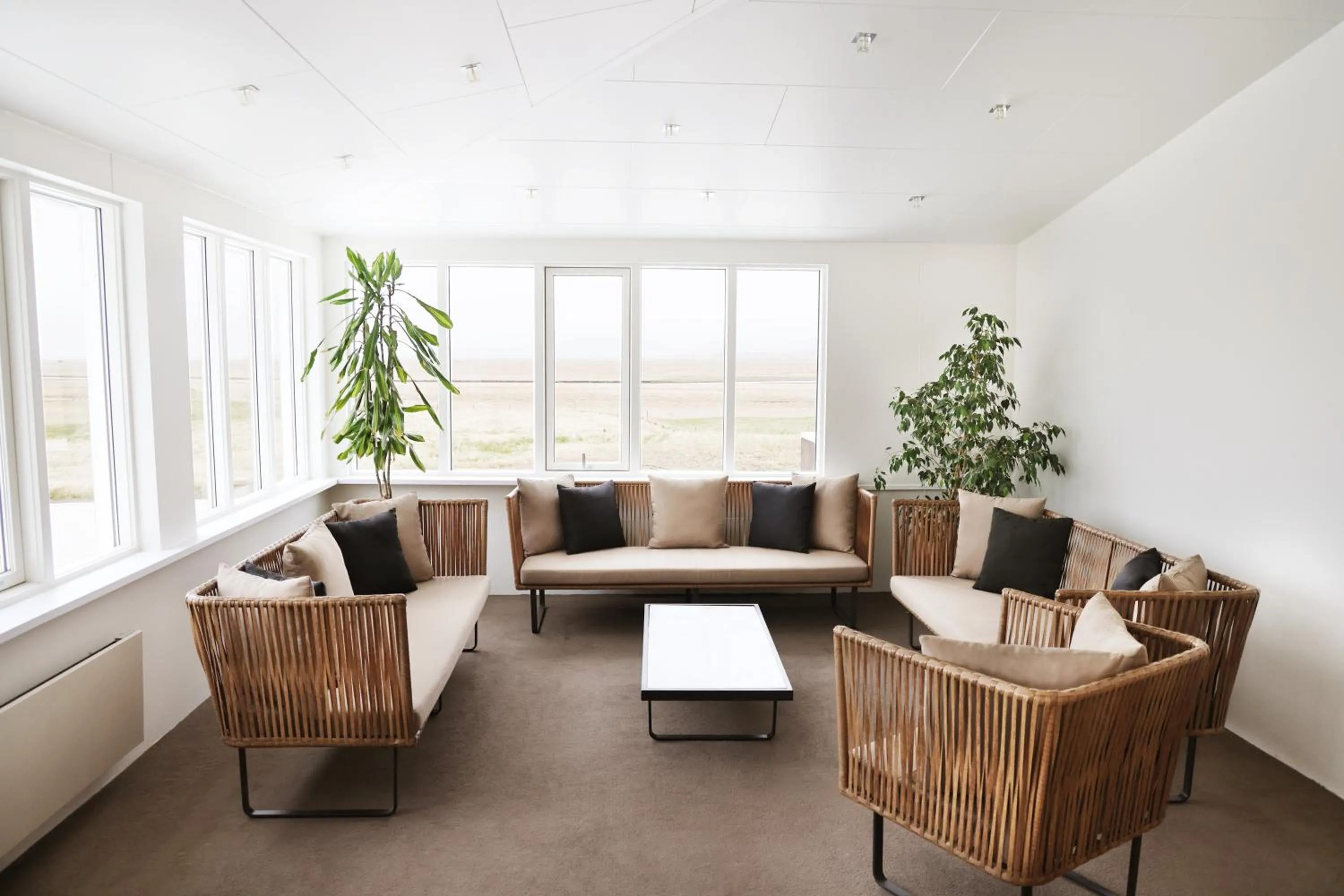 Communal lounge/ TV room in Fosshotel Vatnajökull