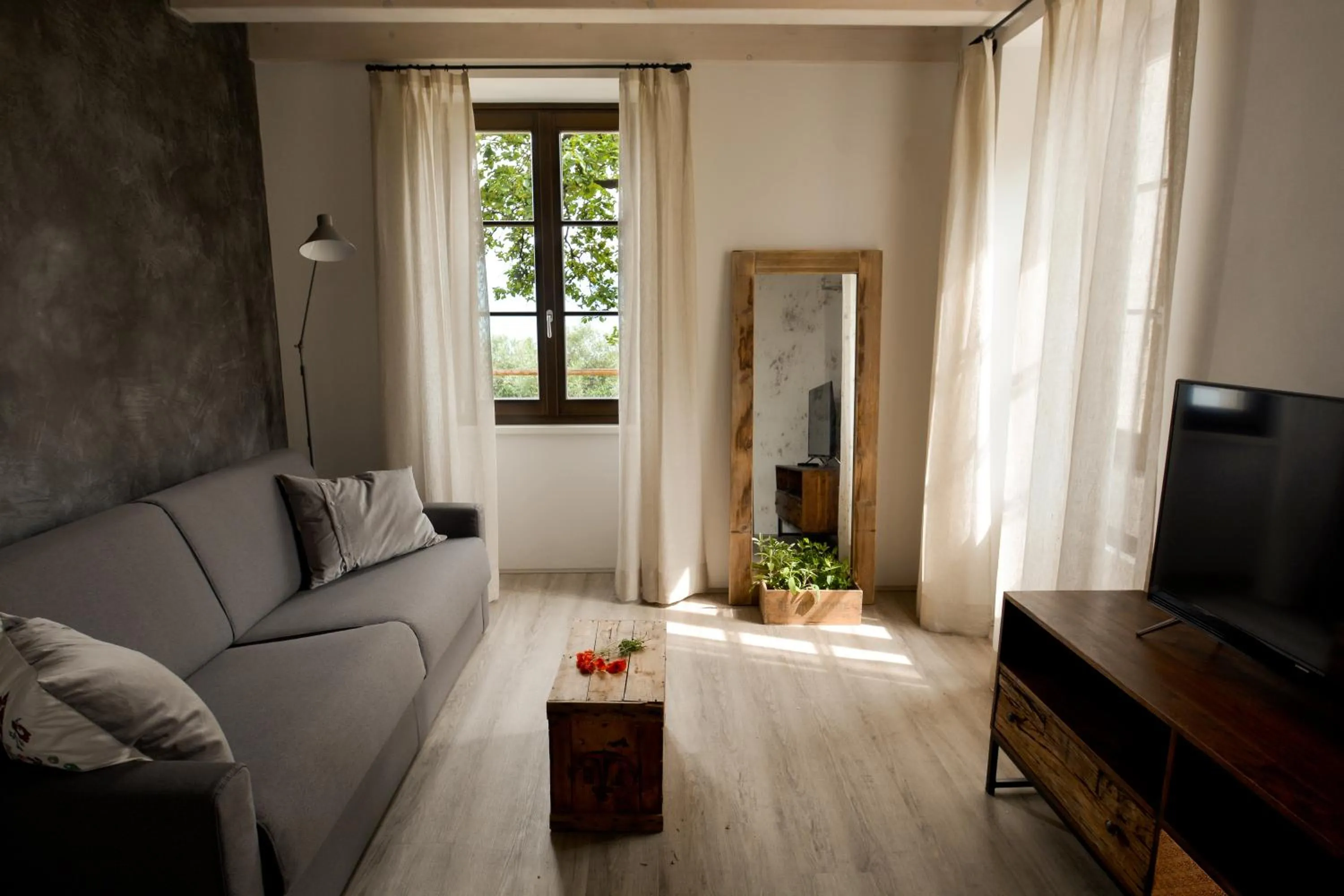 Living room in Cascina Varini