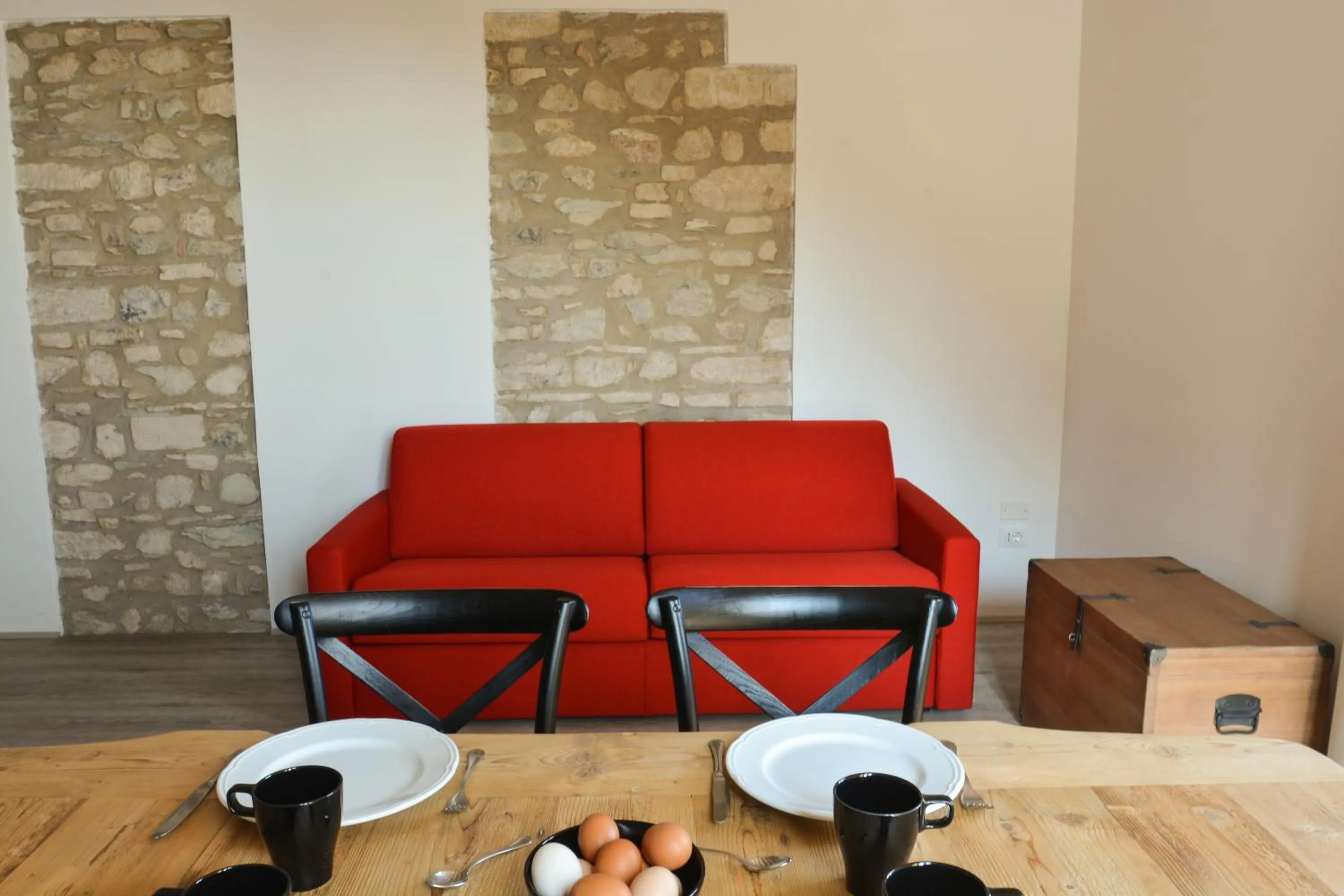 Dining area in Cascina Varini