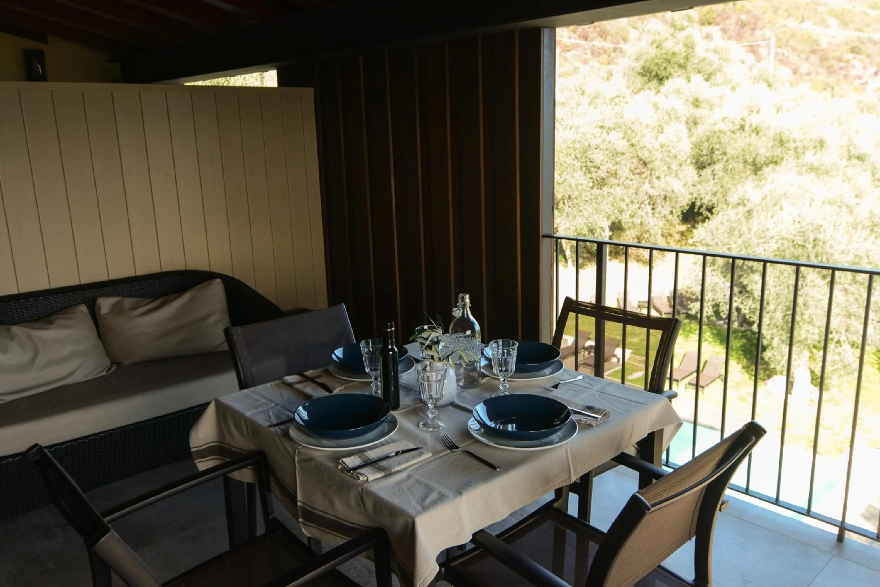 Dining area in Cascina Varini