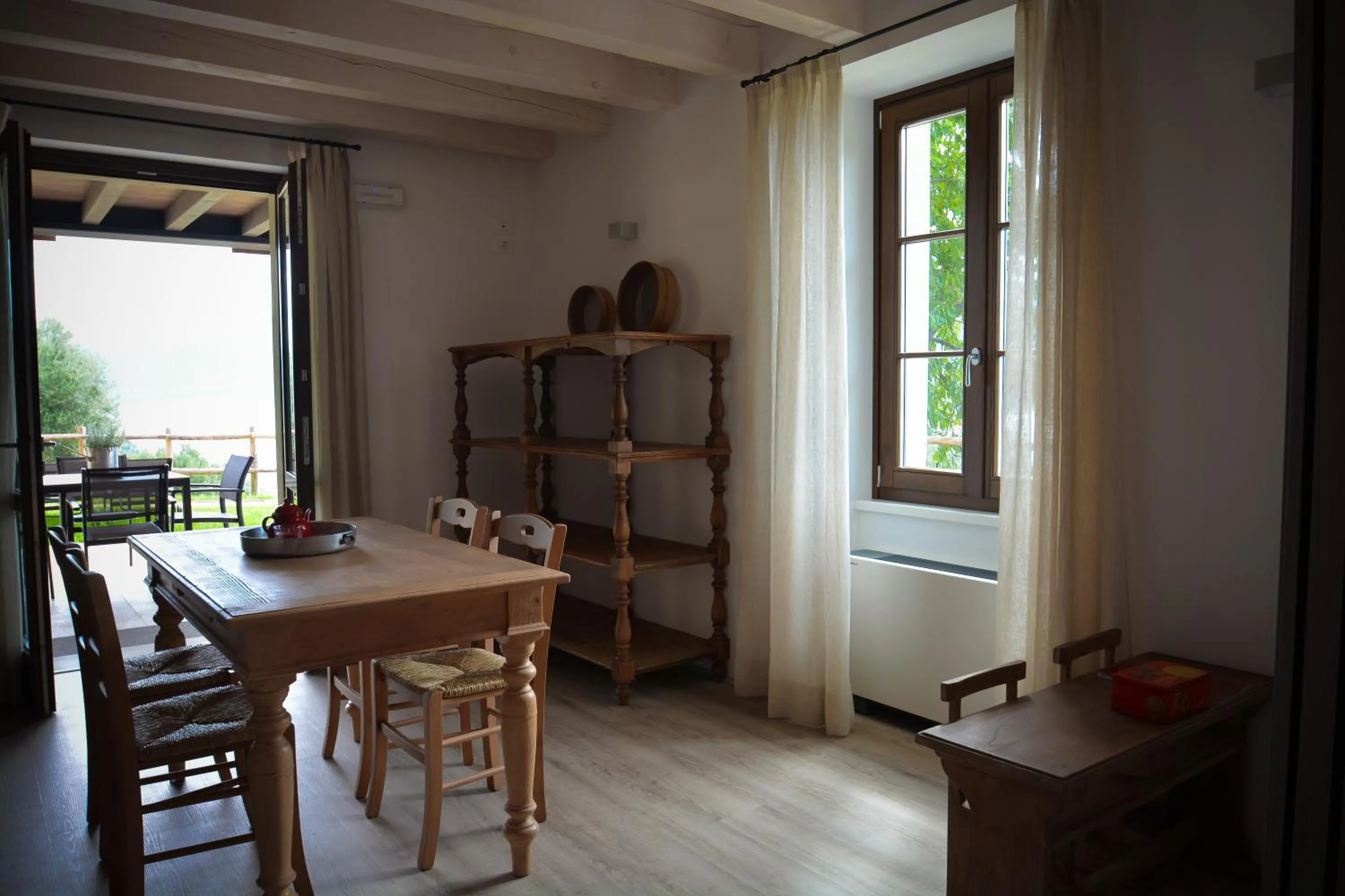 Dining area in Cascina Varini