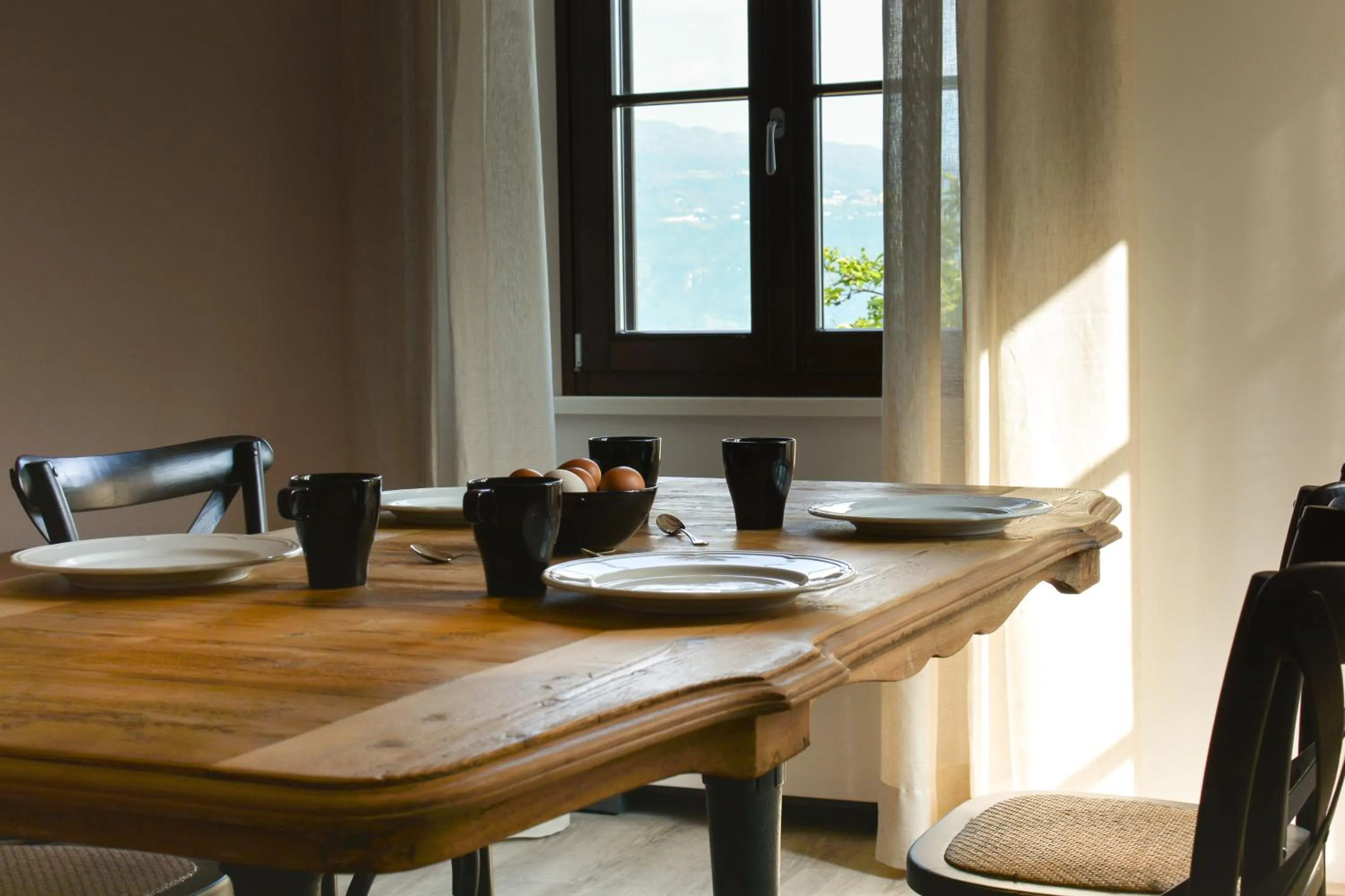 Dining area in Cascina Varini