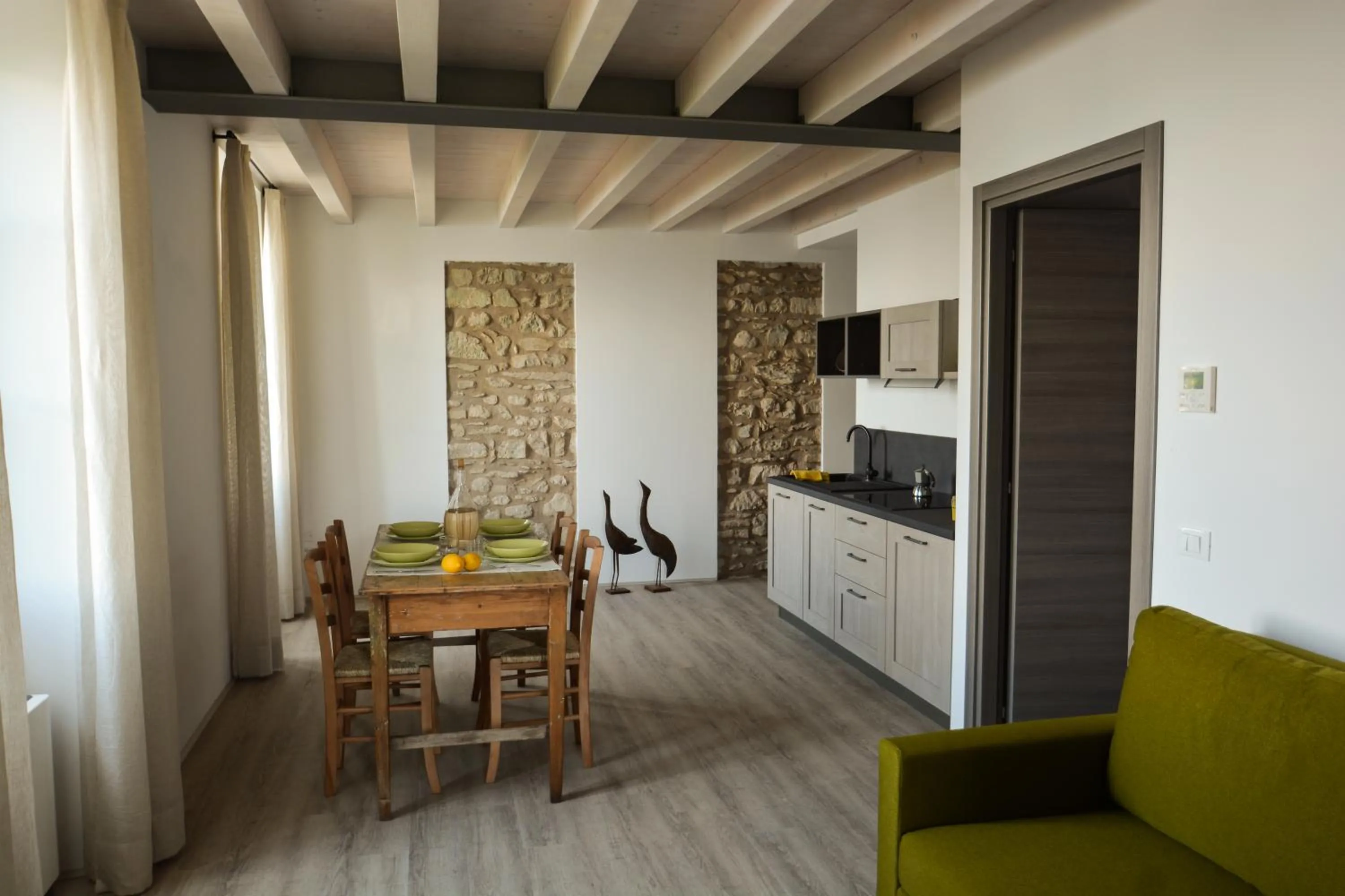 Seating area in Cascina Varini