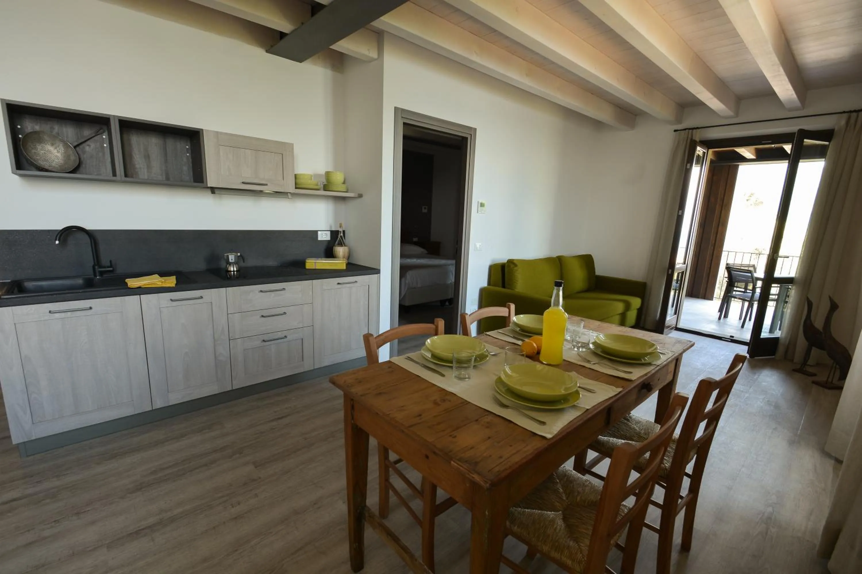 Dining area in Cascina Varini