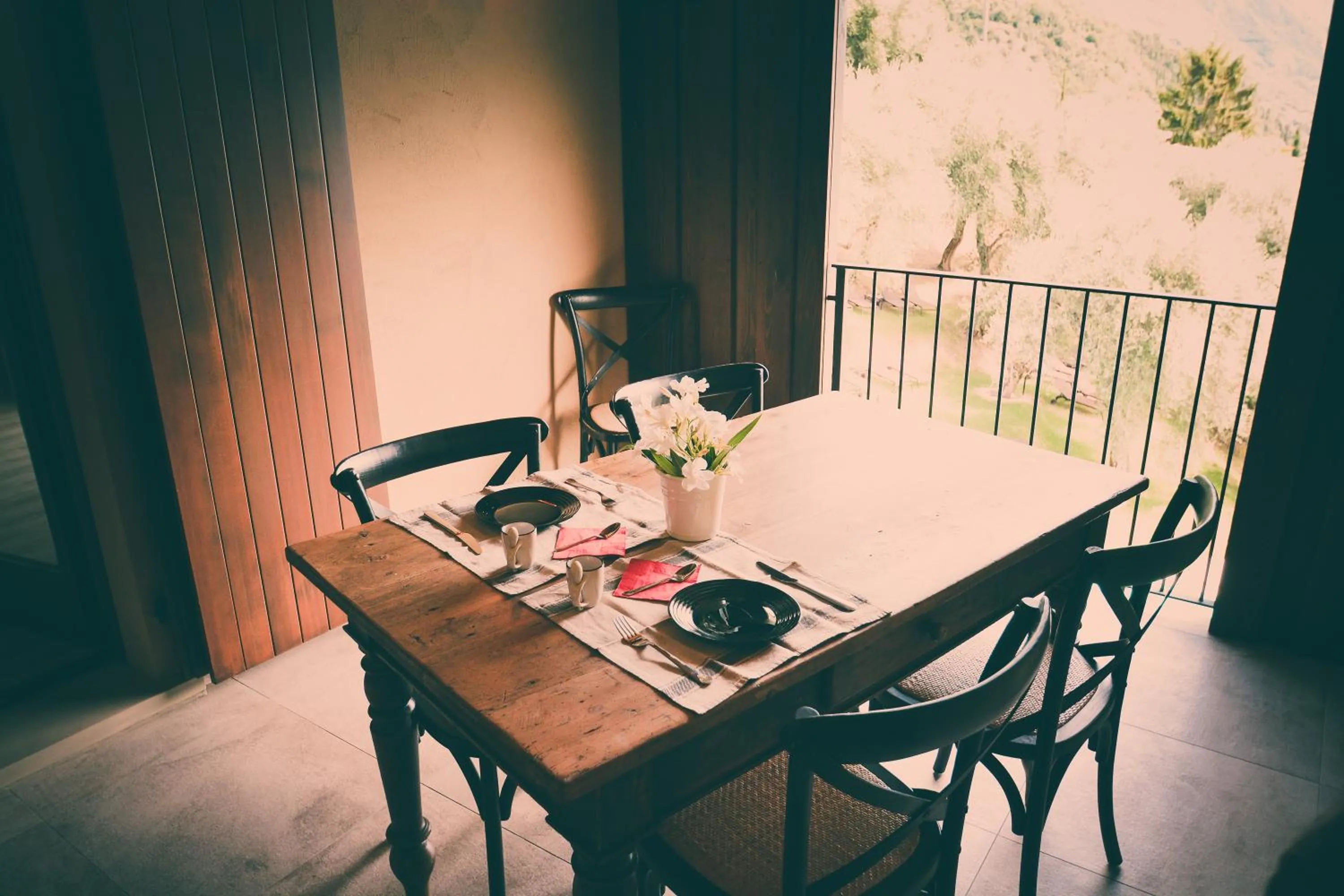 Dining area in Cascina Varini