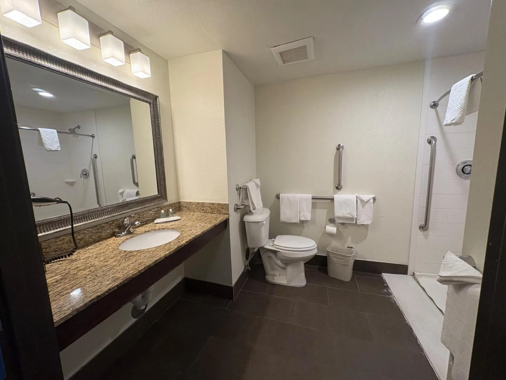 Bathroom in MainStay Suites Near Denver Downtown