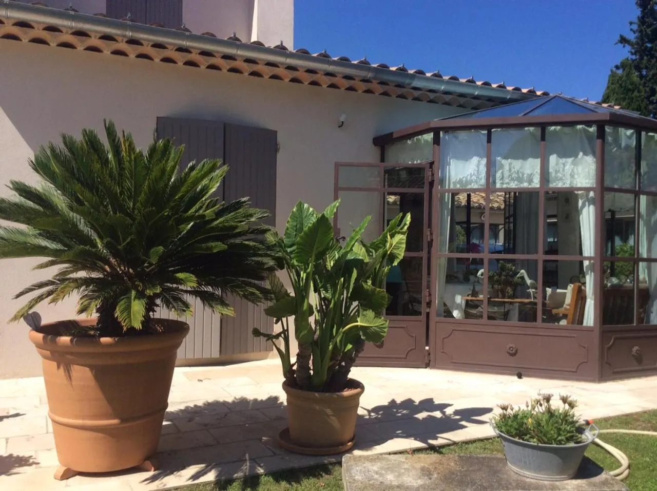 Garden view in Chambre d'hôte Anais