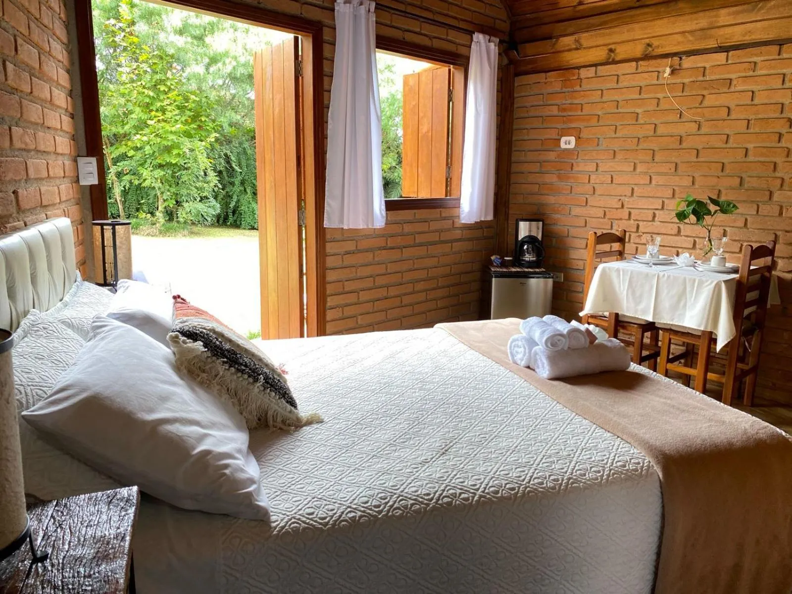 Bed in Pousada Refugio Sol e Brisa