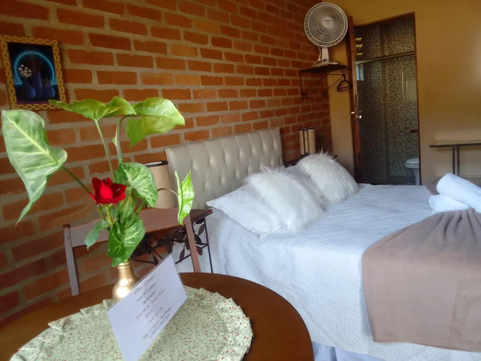 Bed in Pousada Refugio Sol e Brisa