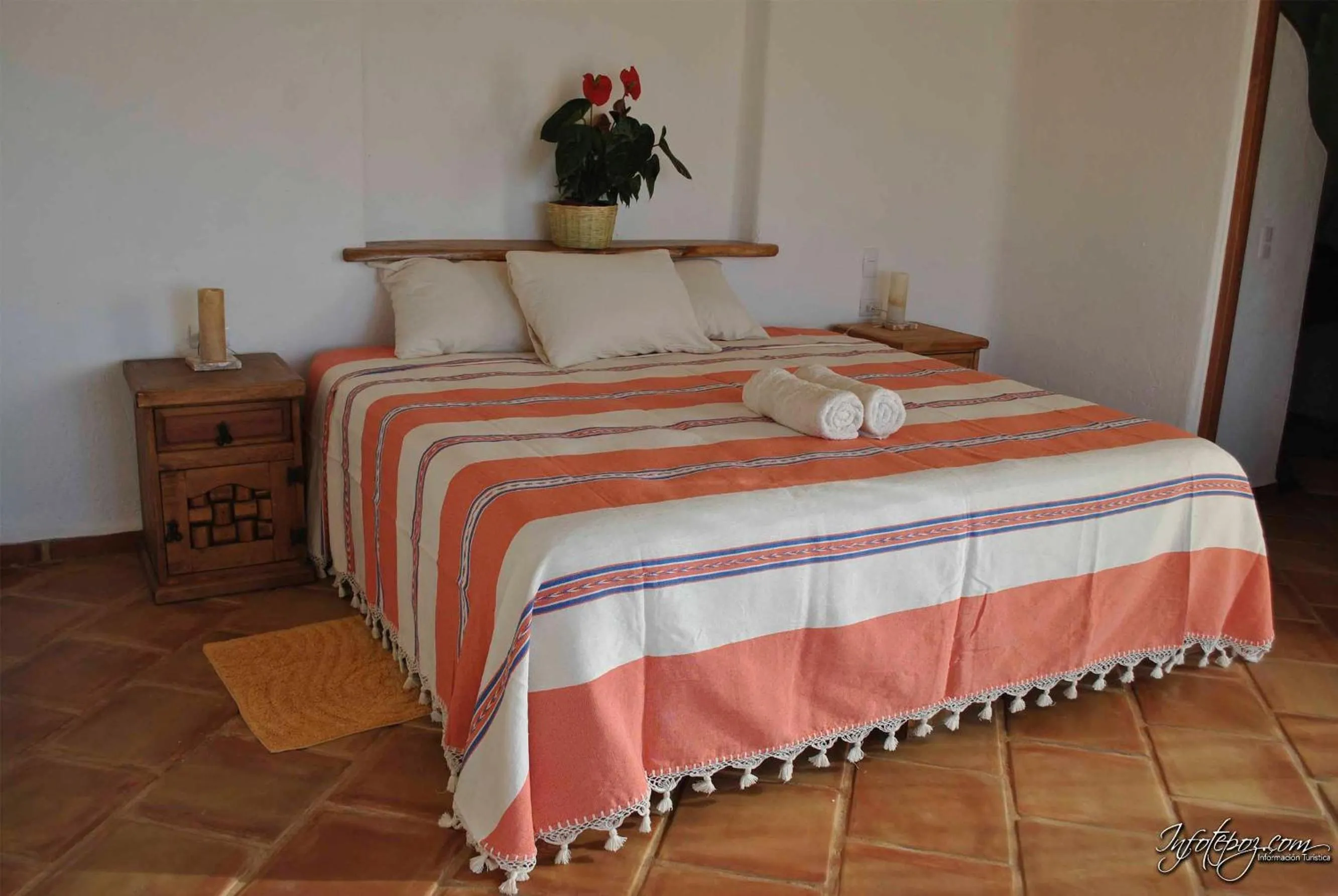 Bed in Cabañas el Nido de la Huilota