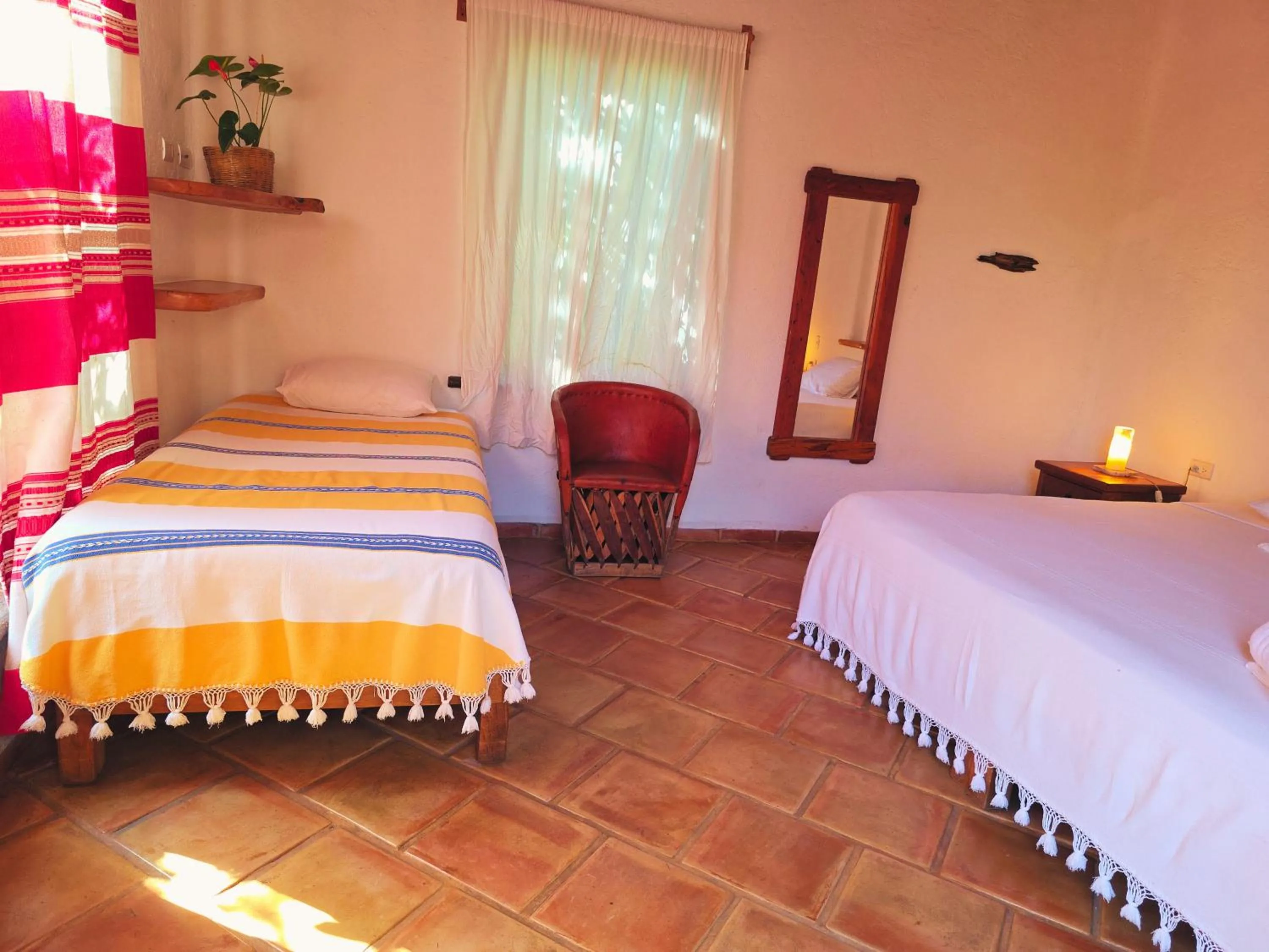 Bed in Cabañas el Nido de la Huilota