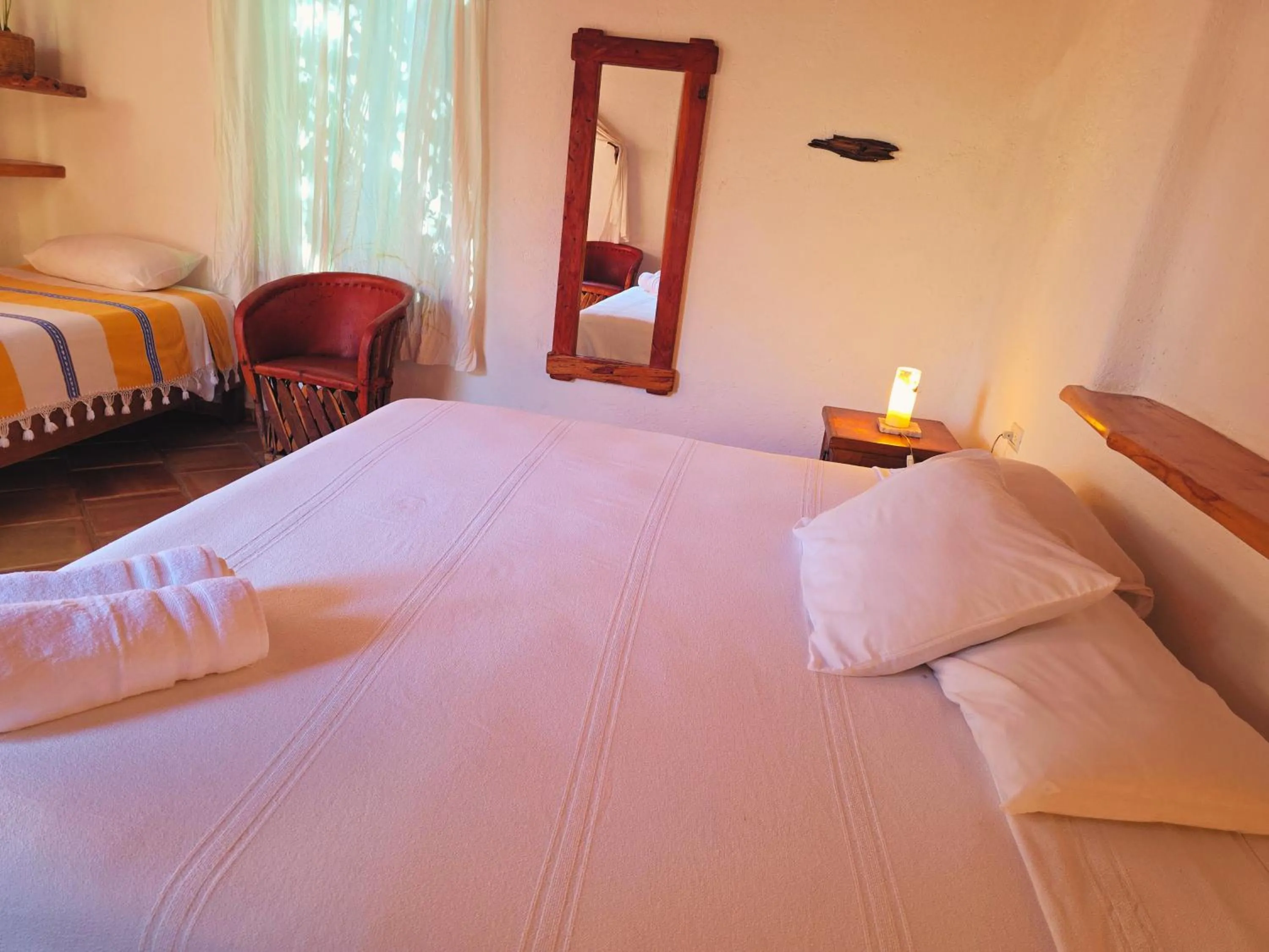 Bed in Cabañas el Nido de la Huilota