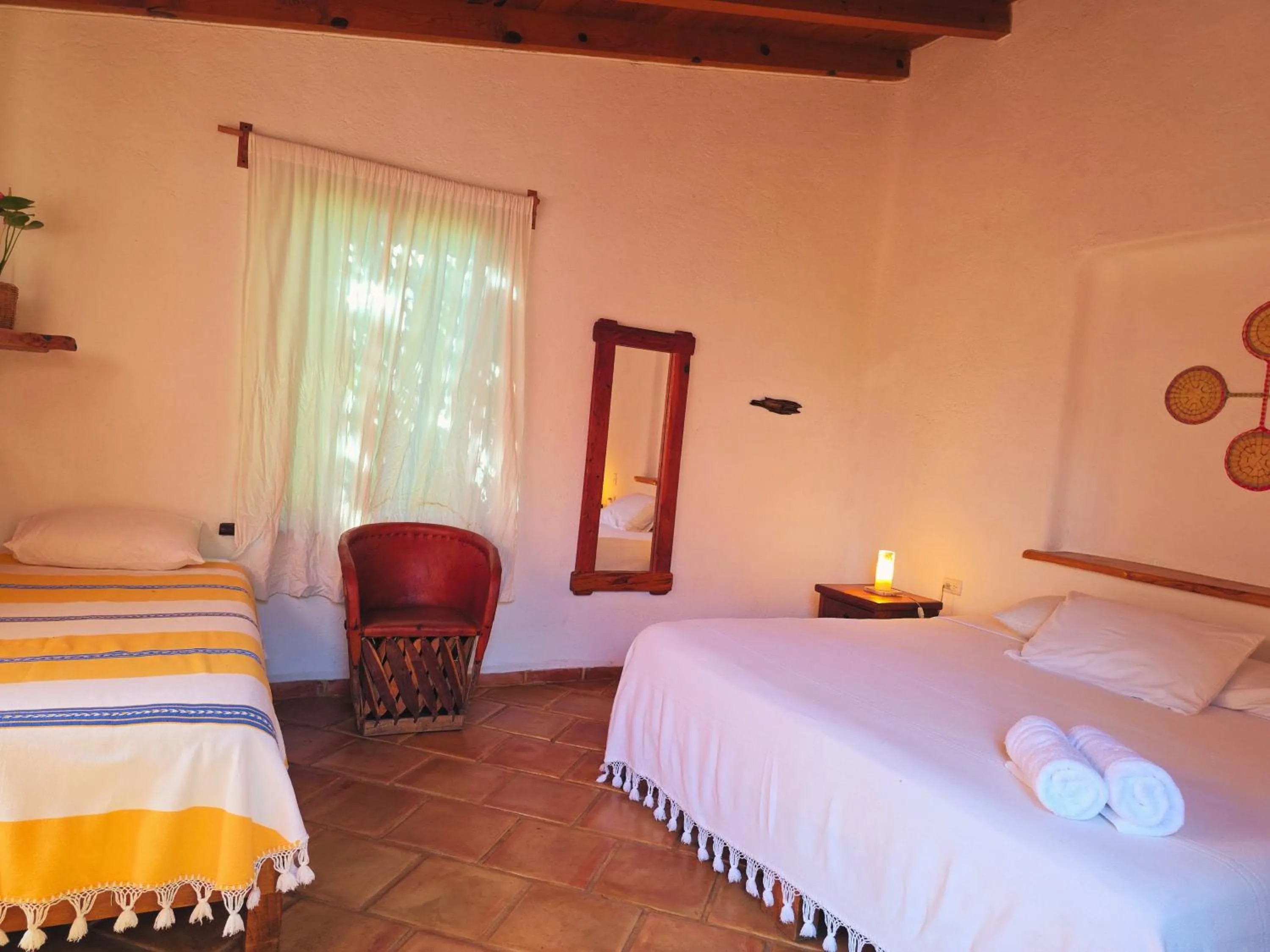 Bed in Cabañas el Nido de la Huilota