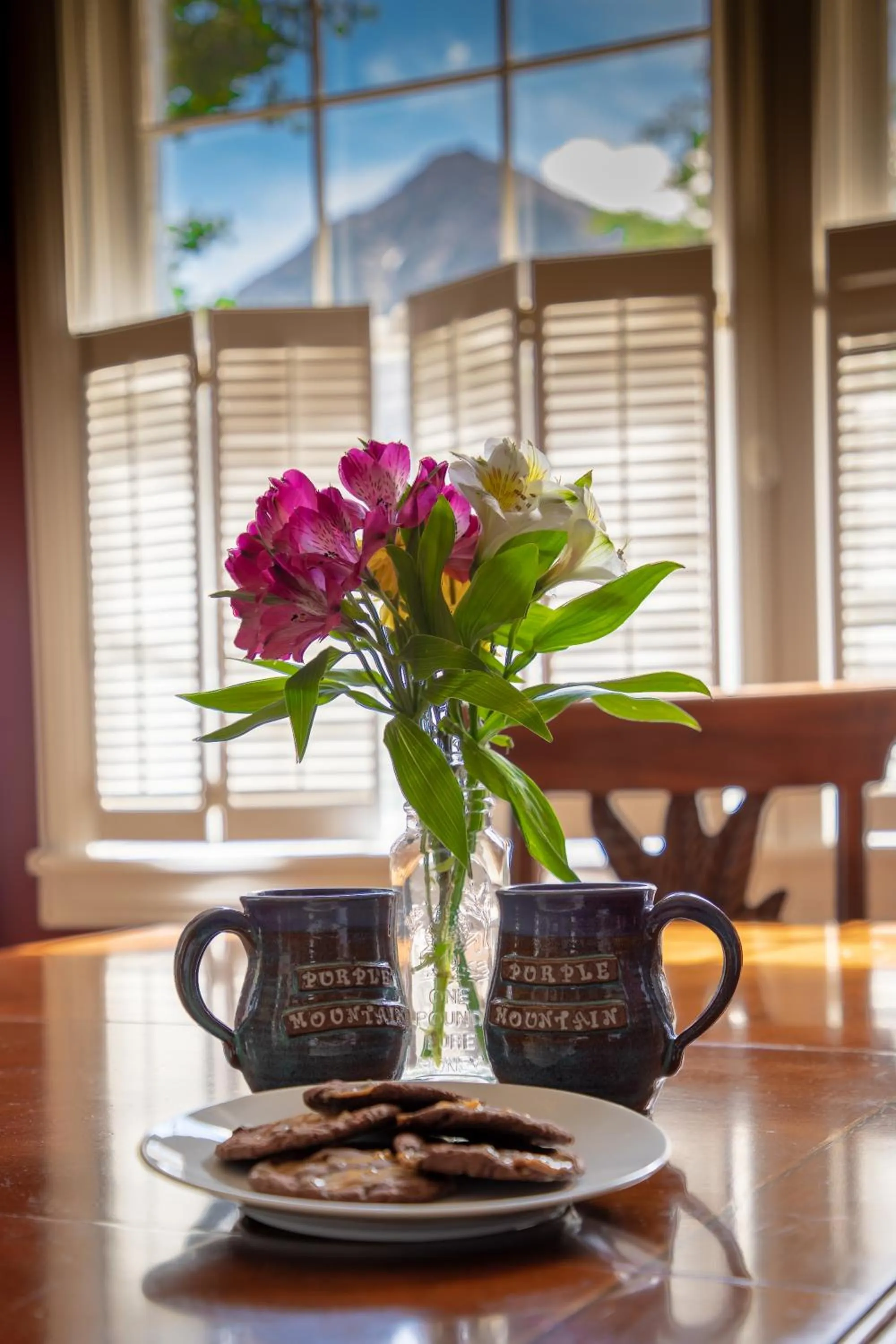 Food close-up in Purple Mountain Bed & Breakfast & Spa