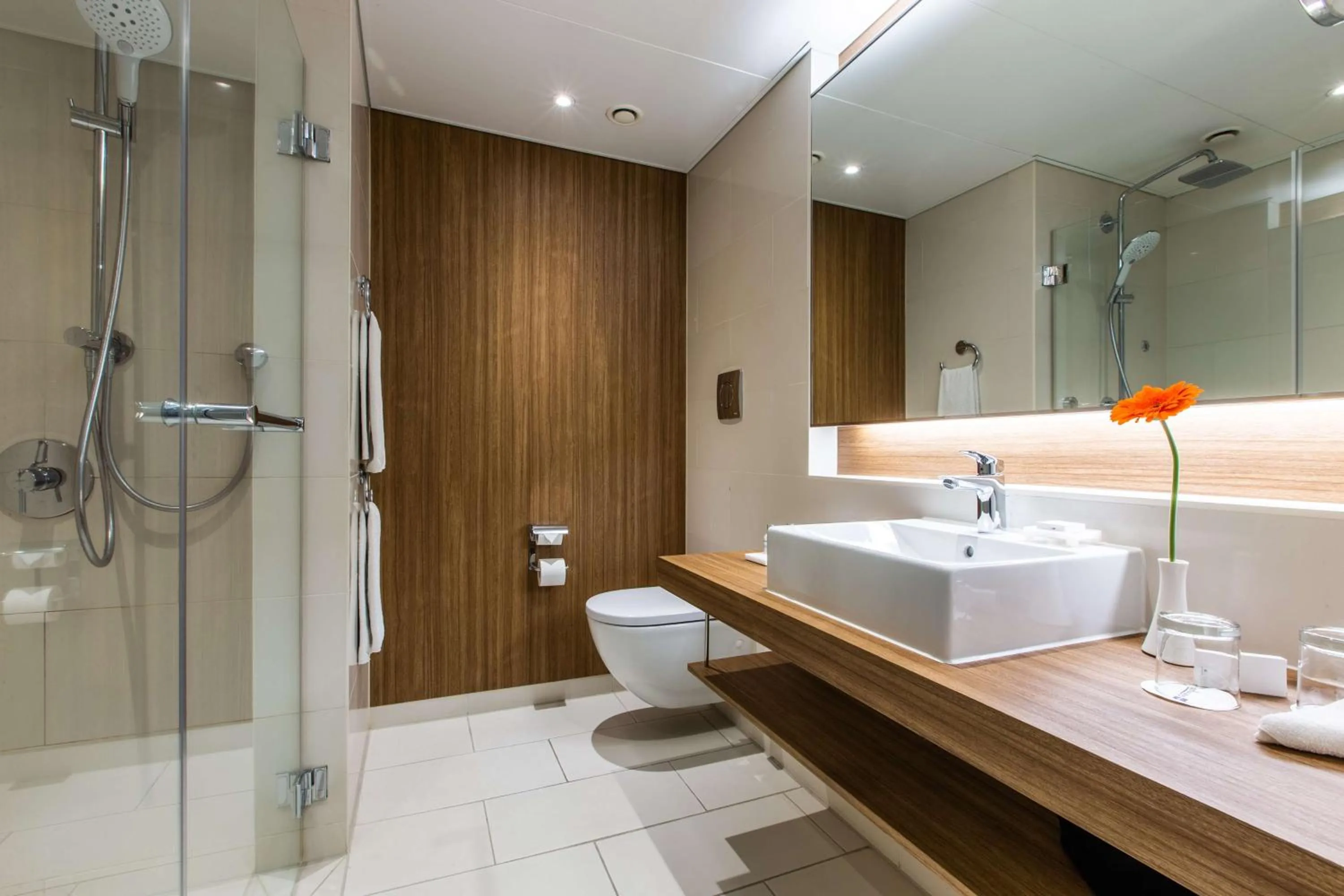 Bathroom in Radisson Blu Hotel Frankfurt