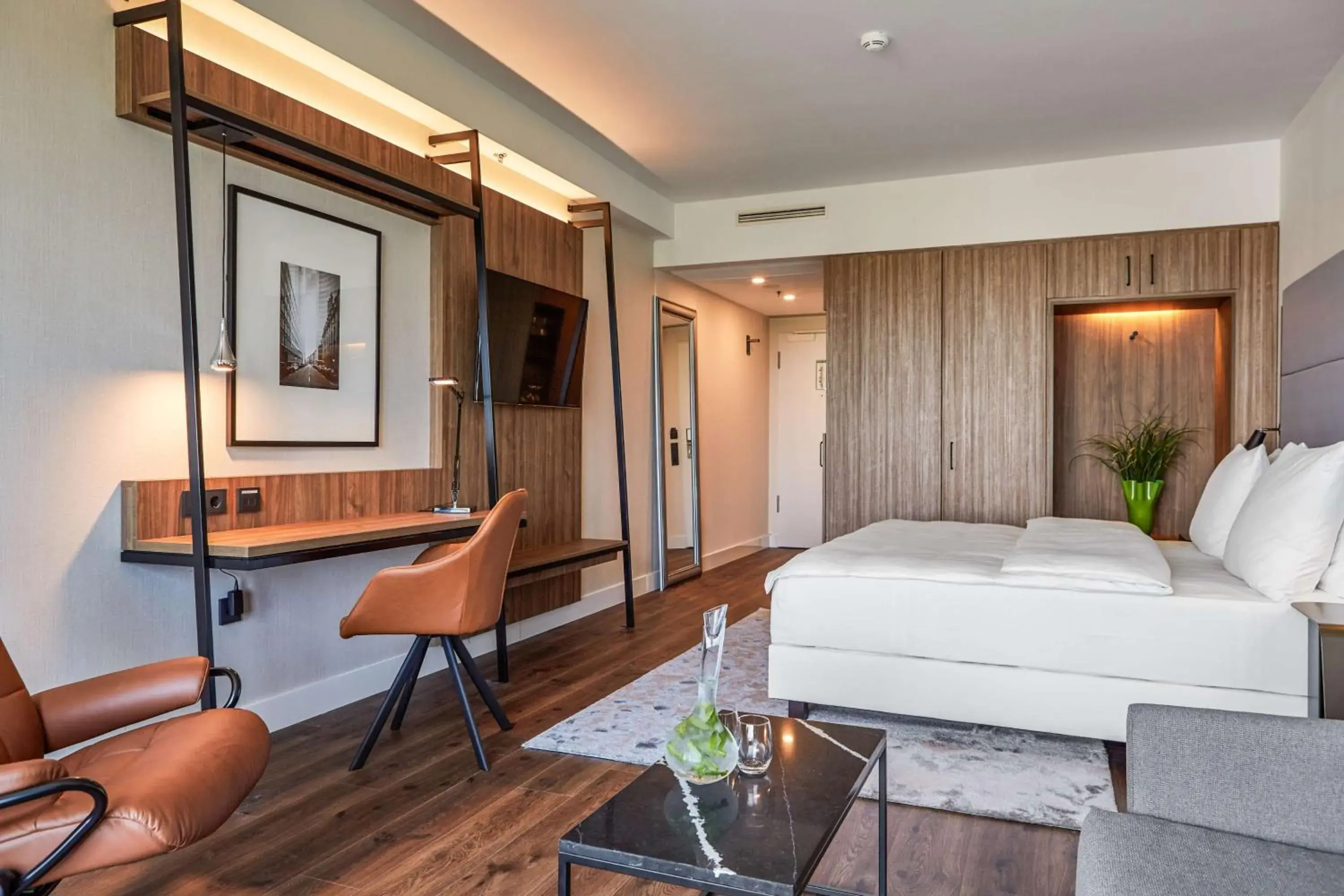 Bedroom, Bed in Radisson Blu Hotel Frankfurt Bedroom, Bed in Radisson Blu Hotel Frankfurt