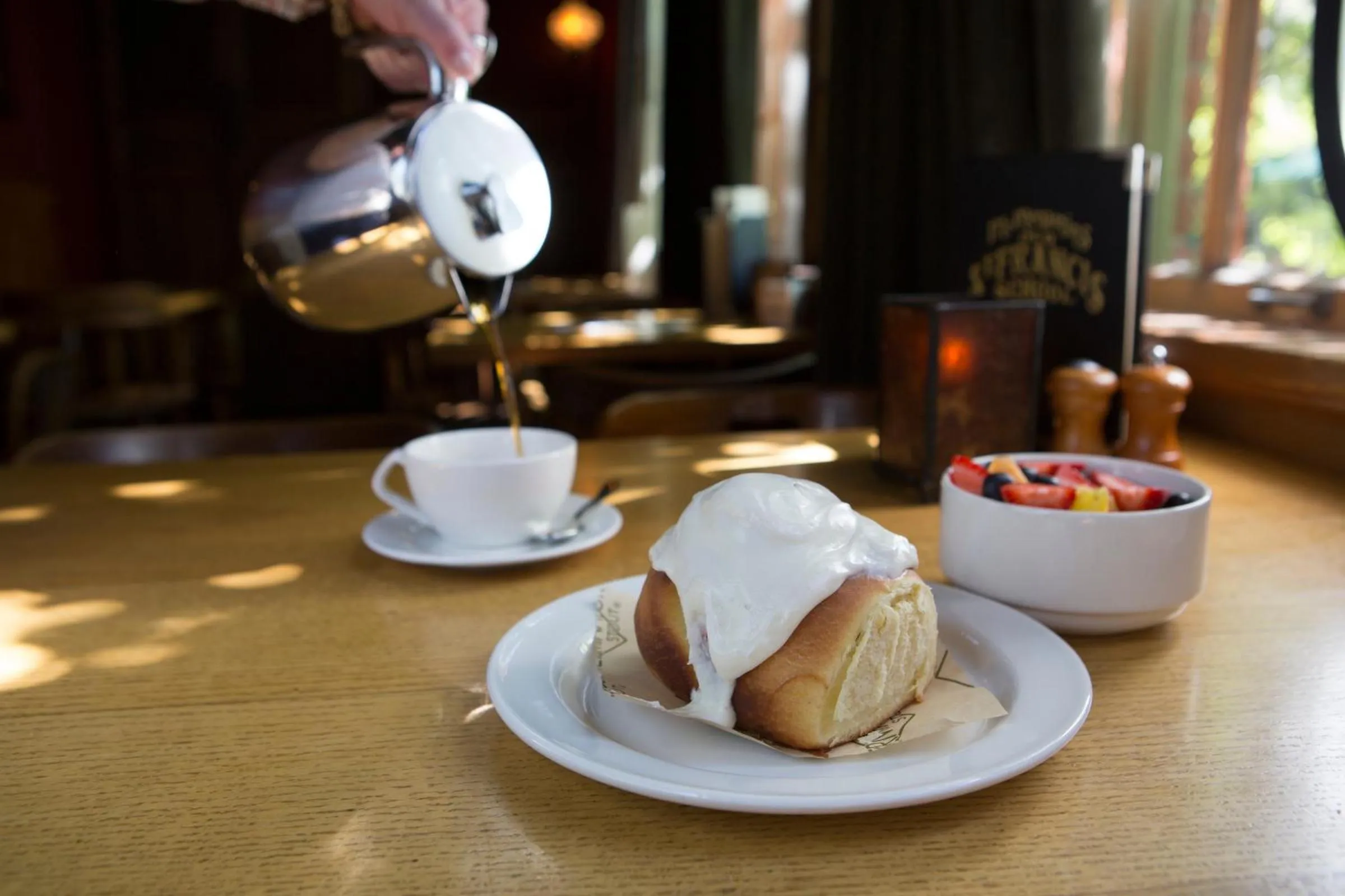 Food in McMenamins Old St. Francis School