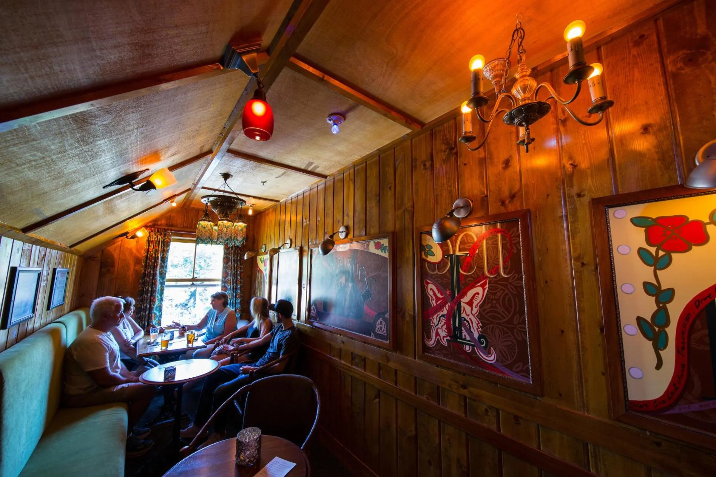 Lounge or bar in McMenamins Old St. Francis School