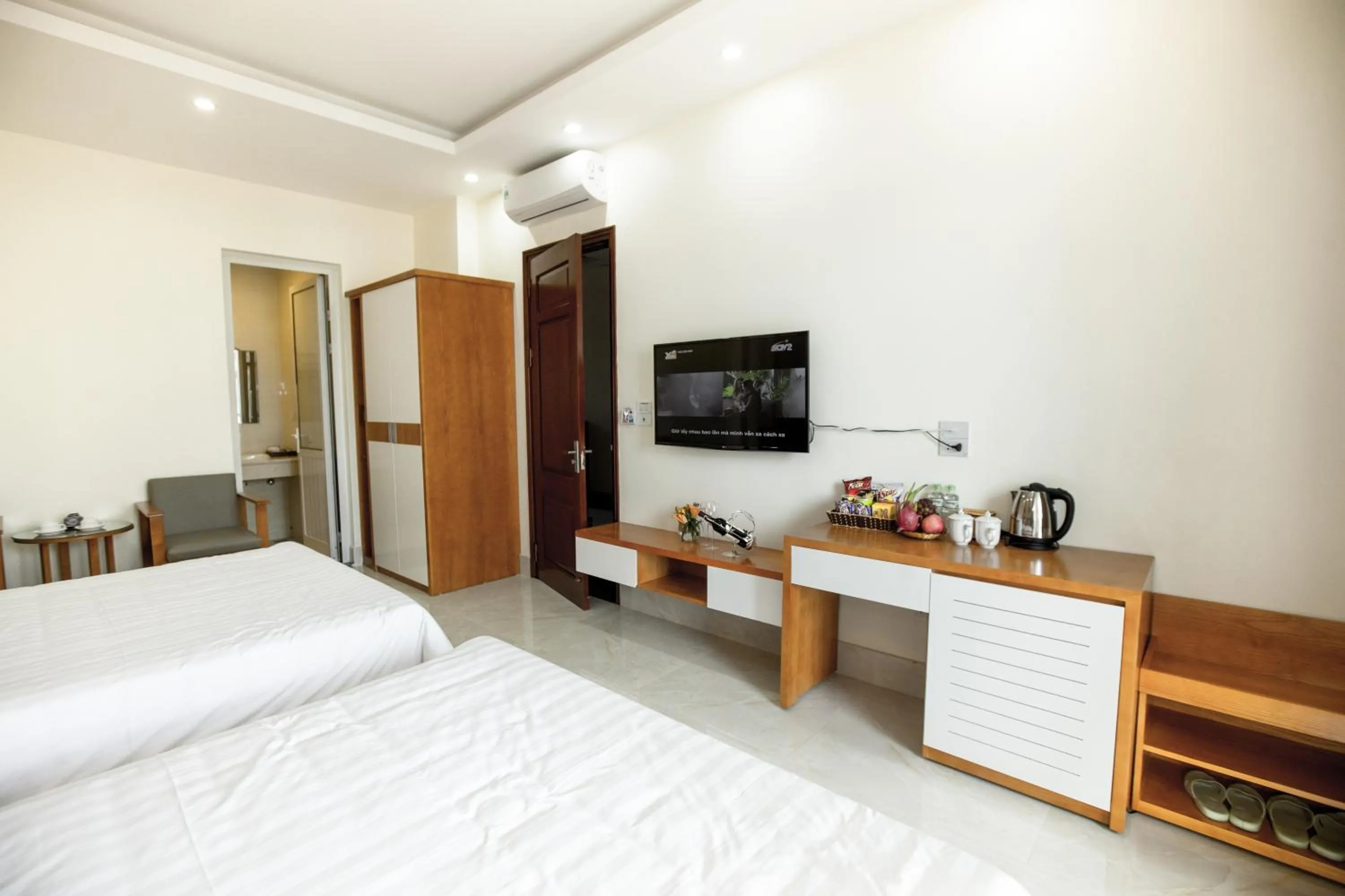 Bed in Halong Seoul Hotel