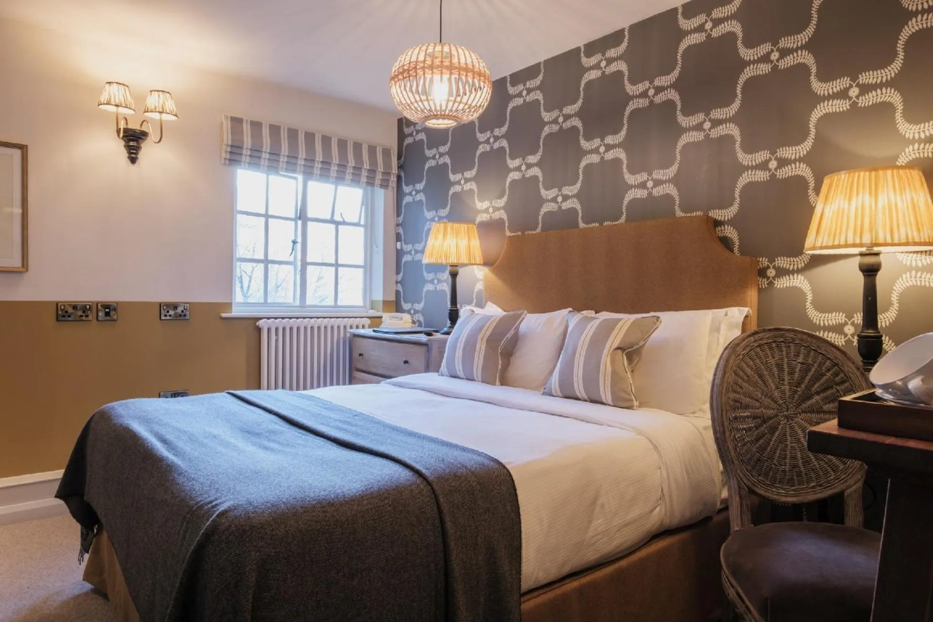 Bed in The Manor House Hotel