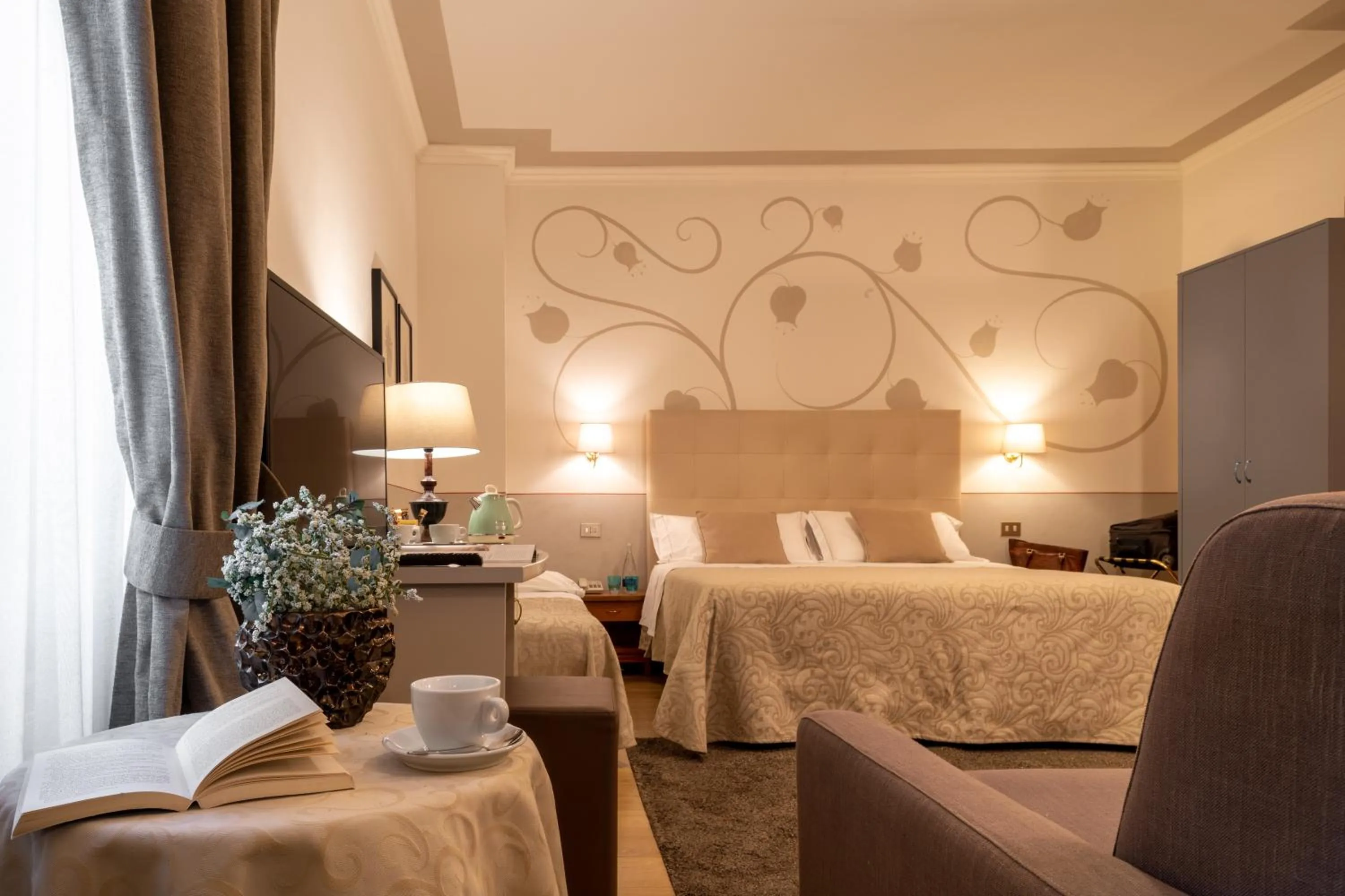 Bed in Hotel Ambasciatori