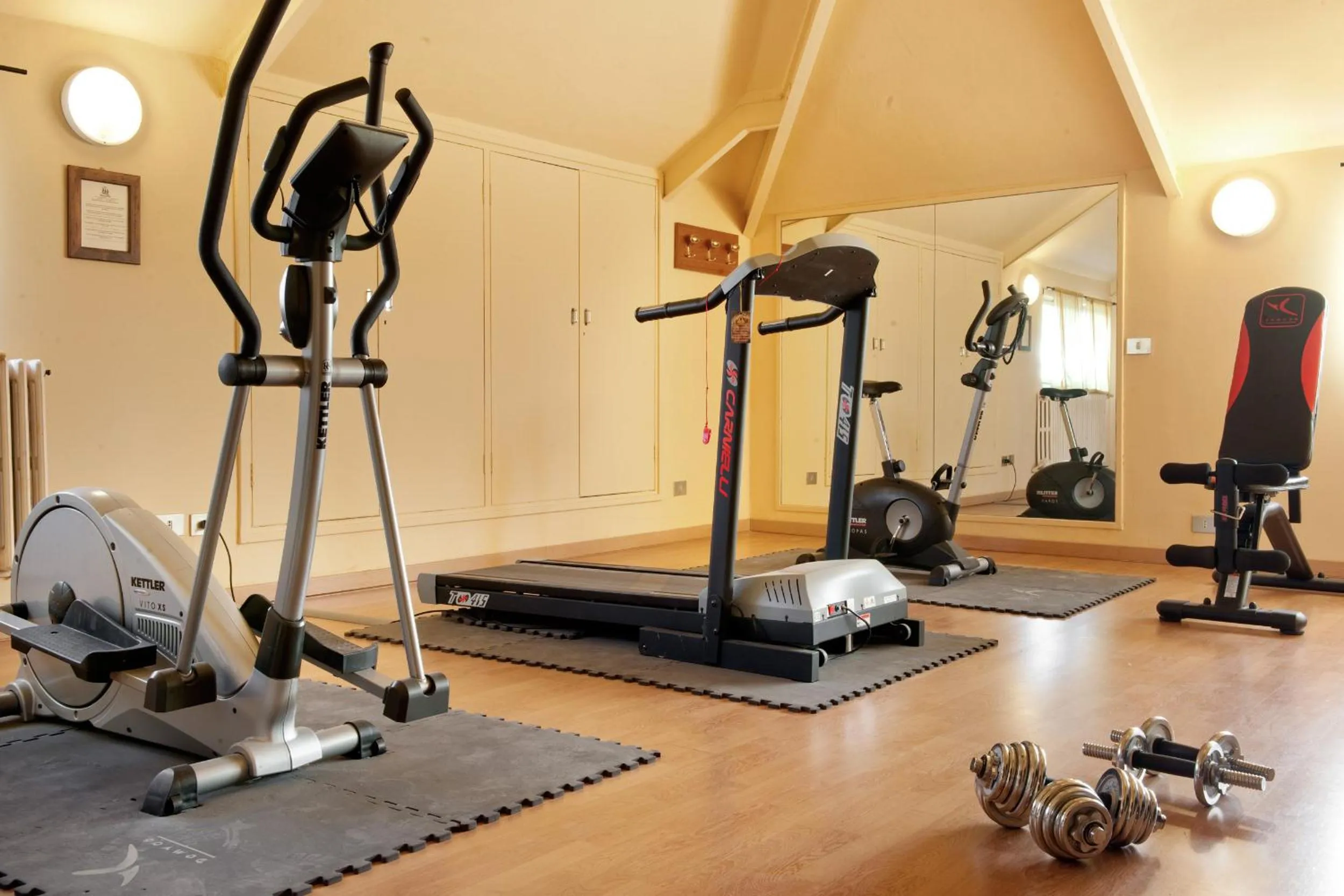 Fitness centre/facilities in Hotel Ambasciatori