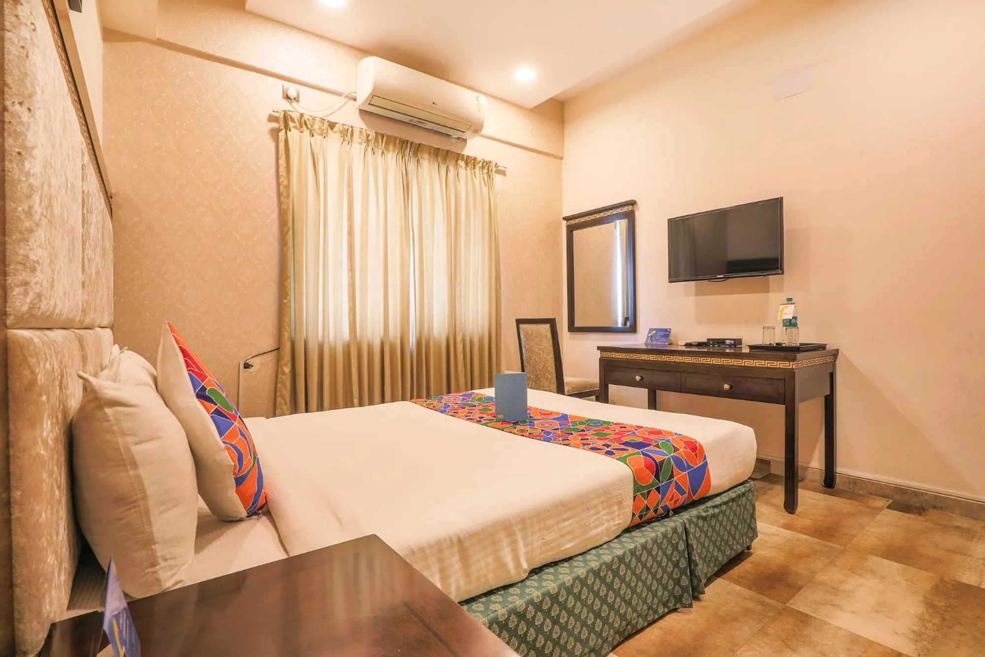 Bedroom, Bed in FabHotel Frazer Suites - Nr Bangalore Cantt Railway Station