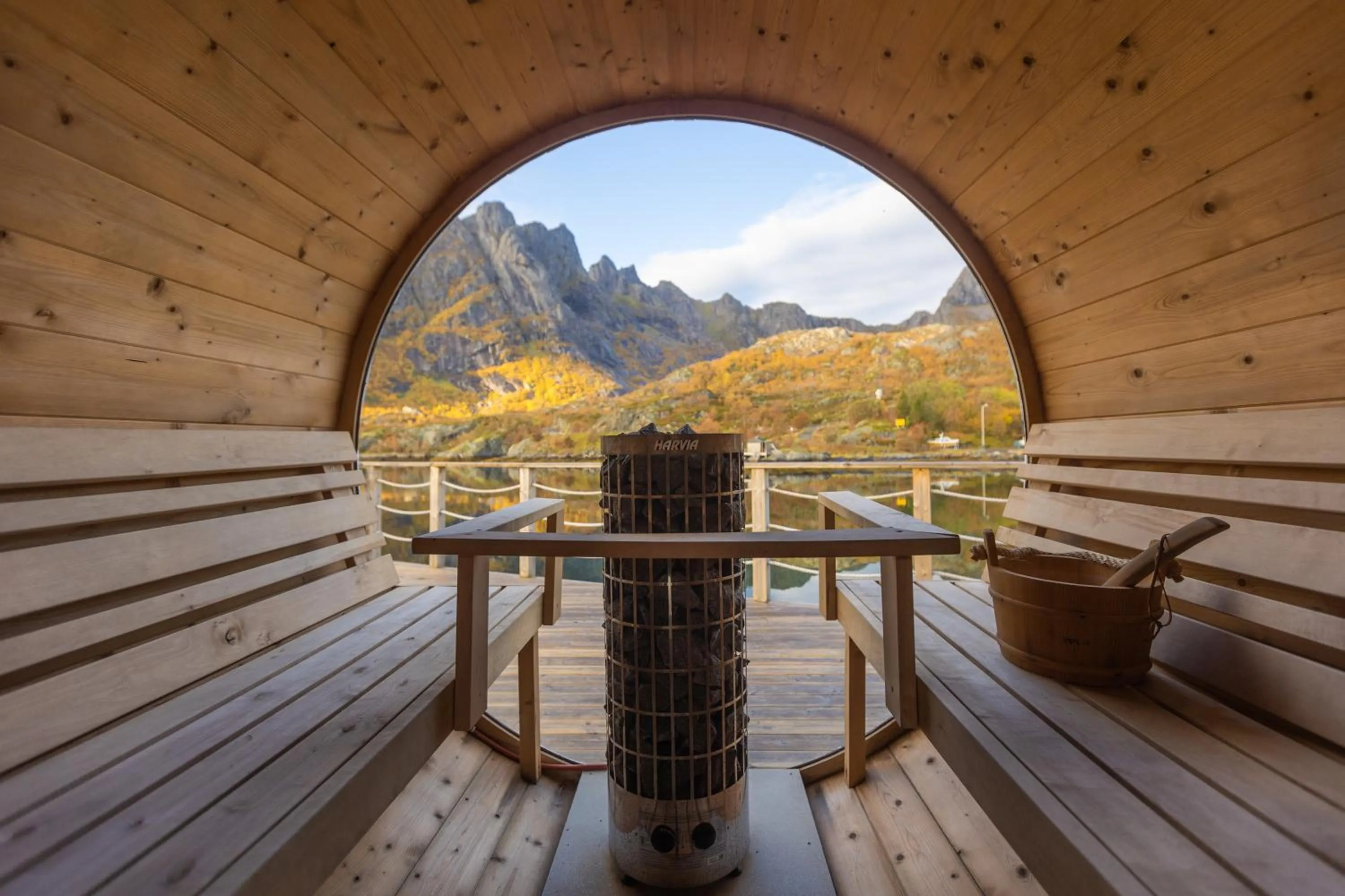 Sauna in Lofoten Apartments