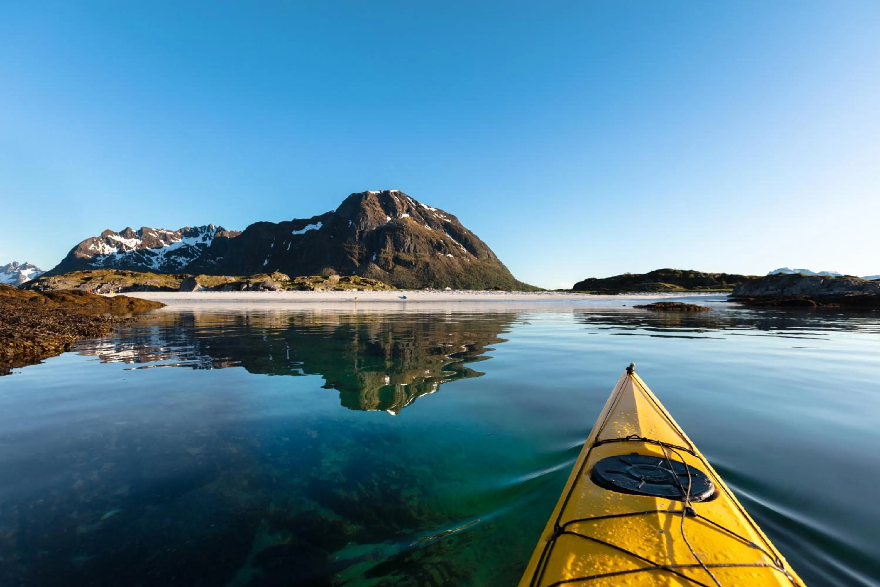 Natural landscape in Lofoten Apartments