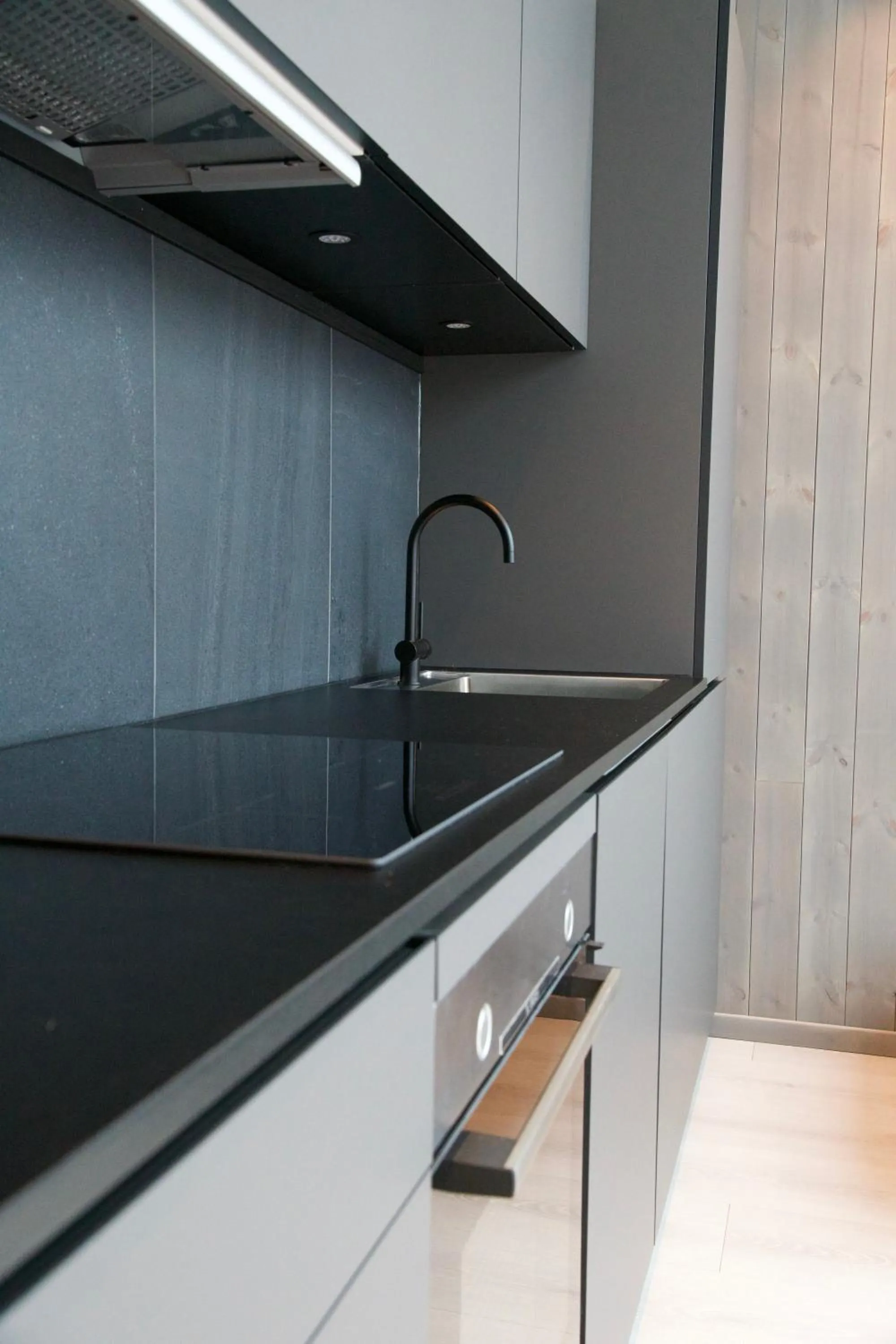 Kitchen or kitchenette in Lofoten Apartments