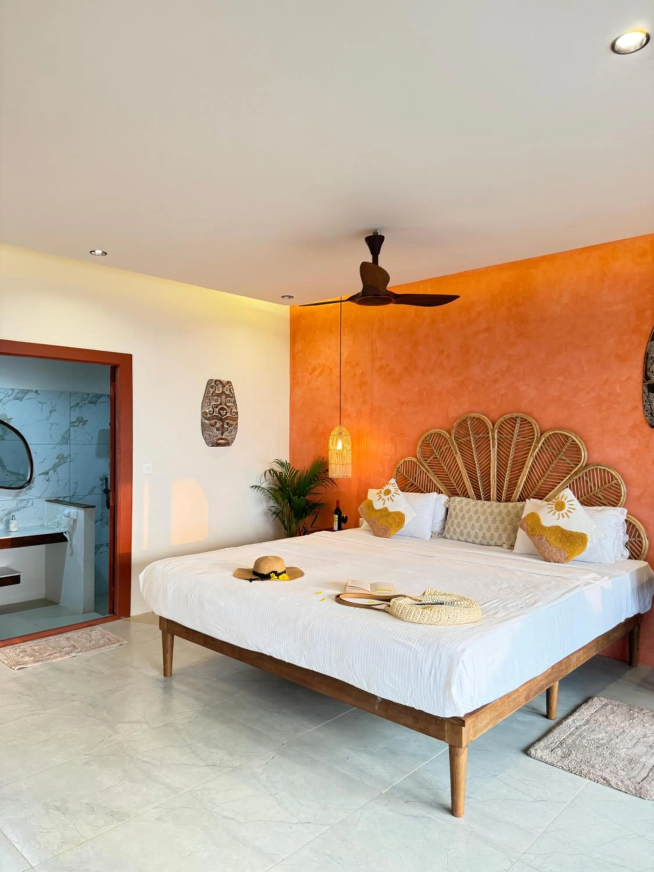 Bedroom, Bed in Agonda Villas