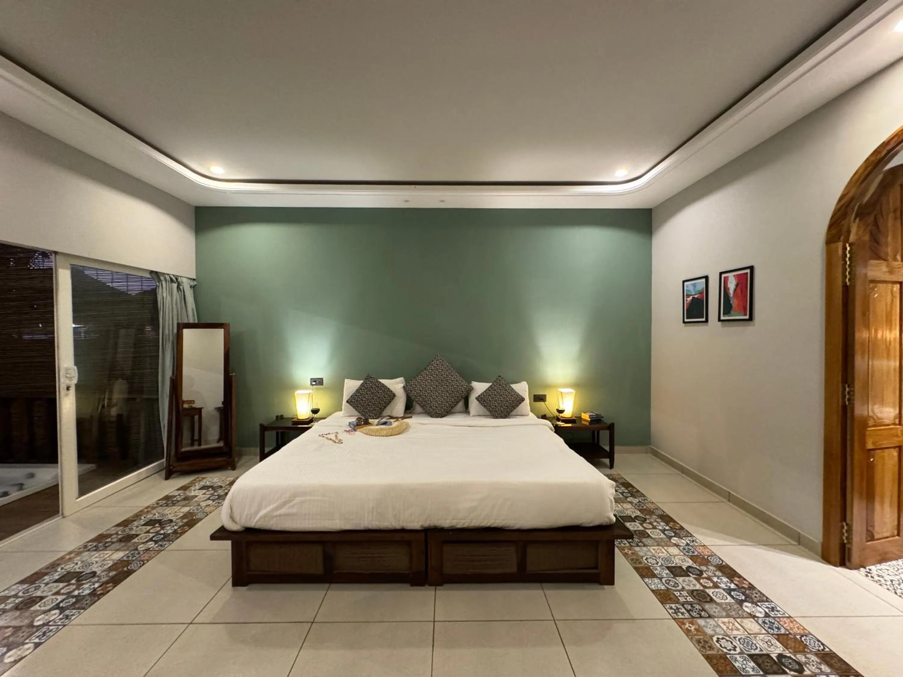 Bed in Agonda Villas