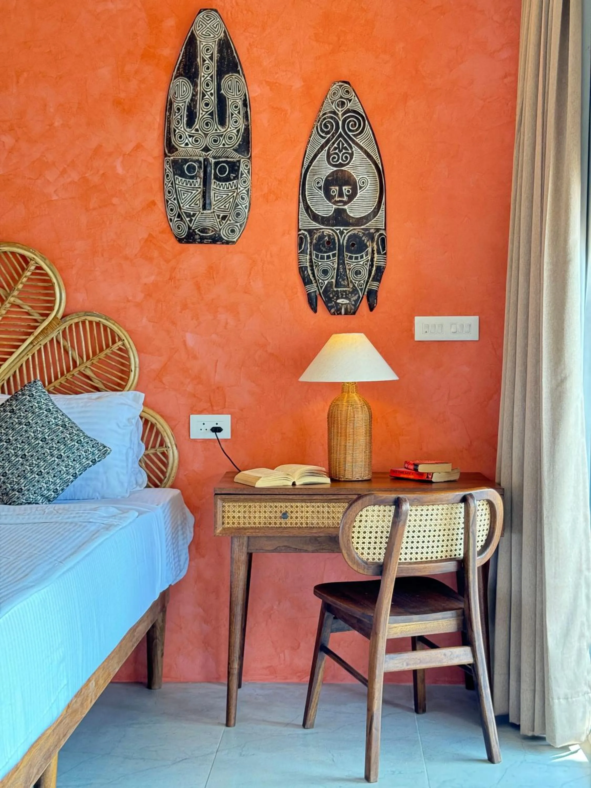 Bed in Agonda Villas