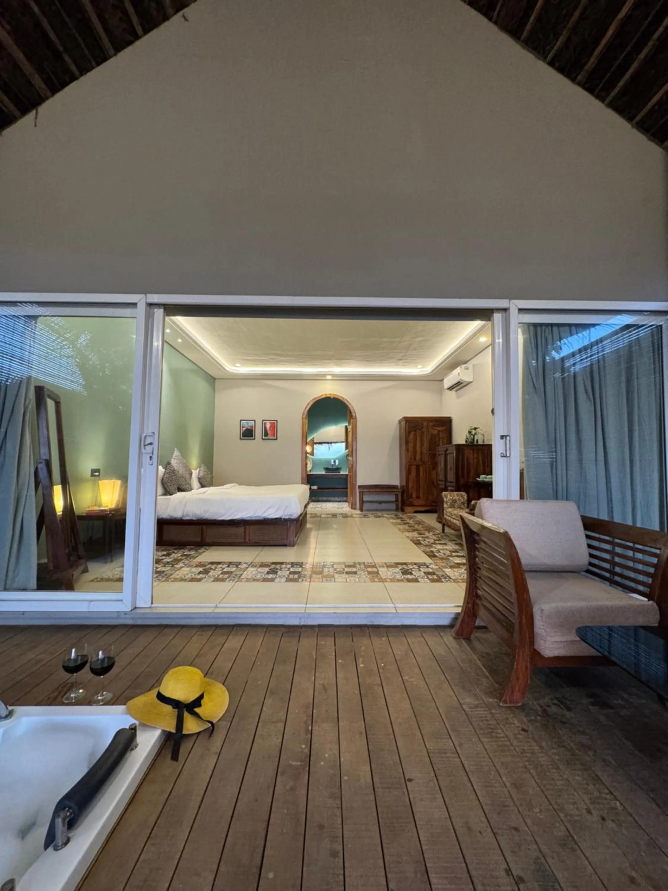 Hot Tub, Bed in Agonda Villas